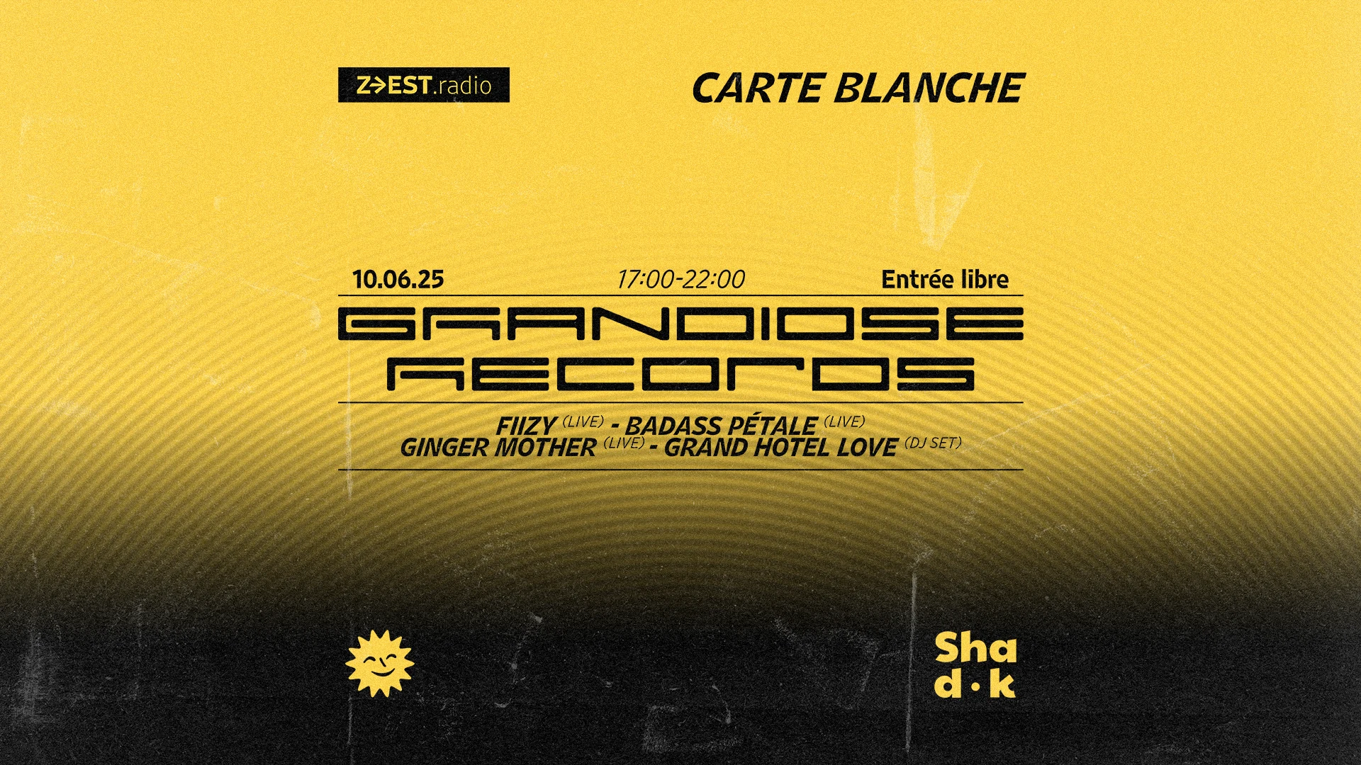 Carte Blanche Radiophonique Avec Grandiose Records