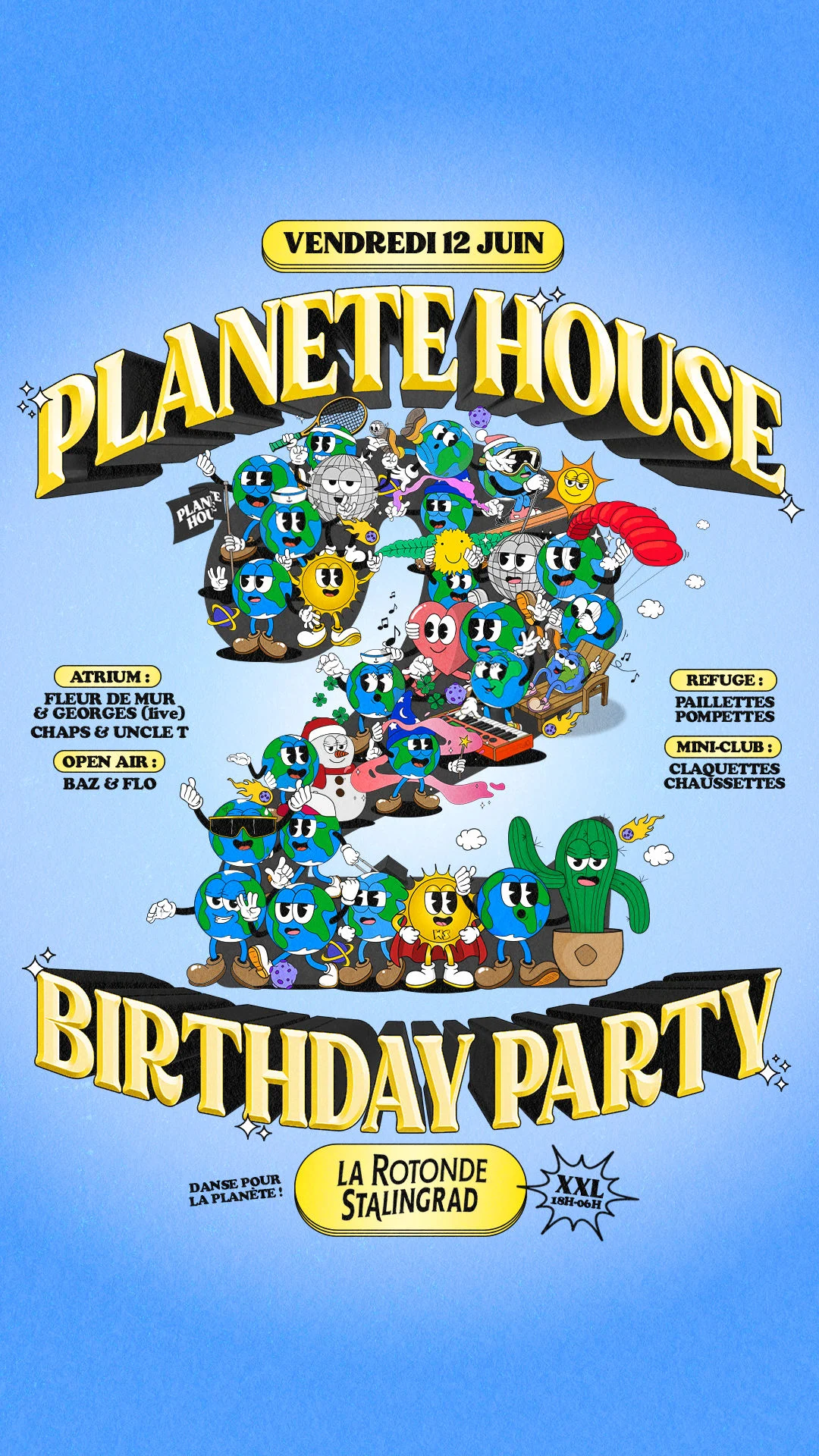 Planète House · Open-Air & Club · 2 Years Anniversary