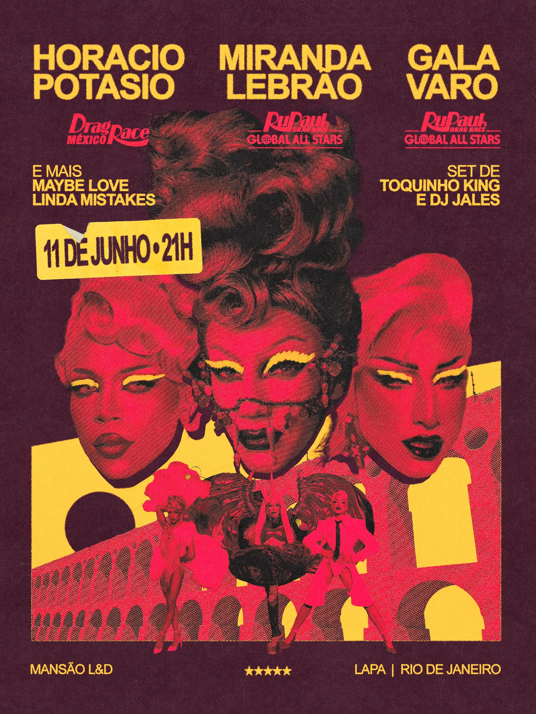 Miranda Lebrão, Gala Varo & Horacio Potasio No Rio