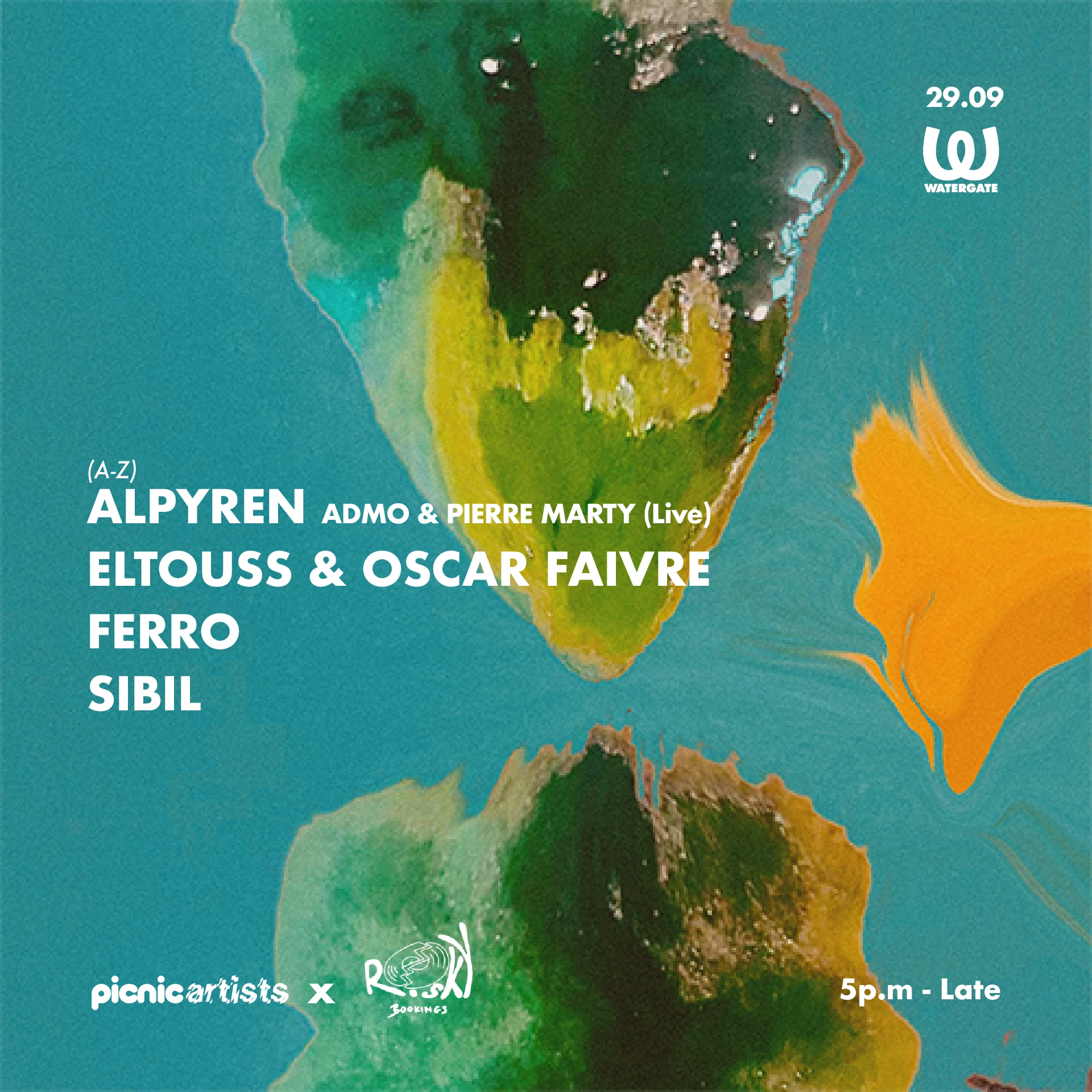 Risky Bookings X Picnic Artists @ Watergate