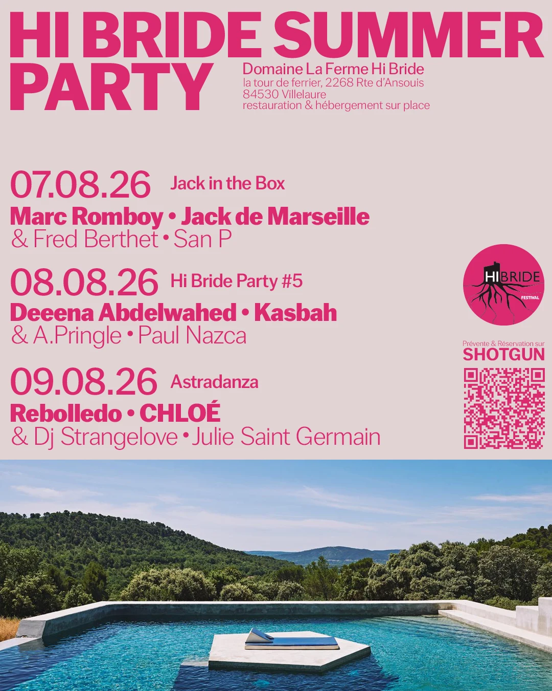 Hi Bride Summer Festival __7/8/9 Aout 26__