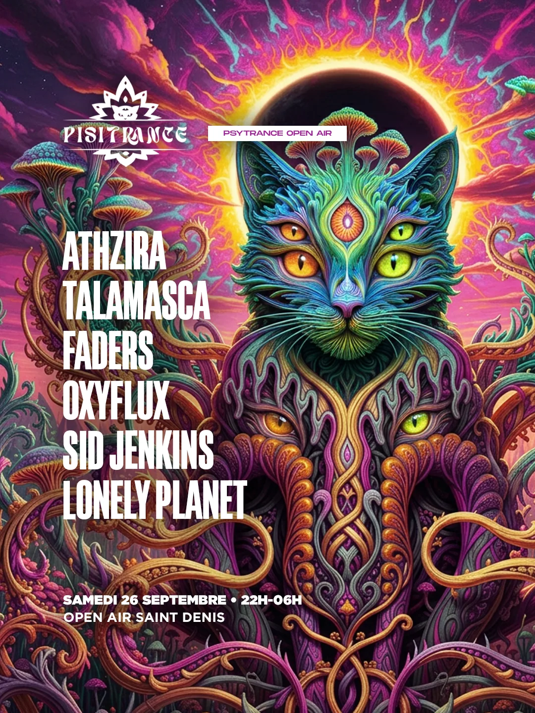 Pisitrance Open Air W/ Athzira, Faders, Talamasca & More