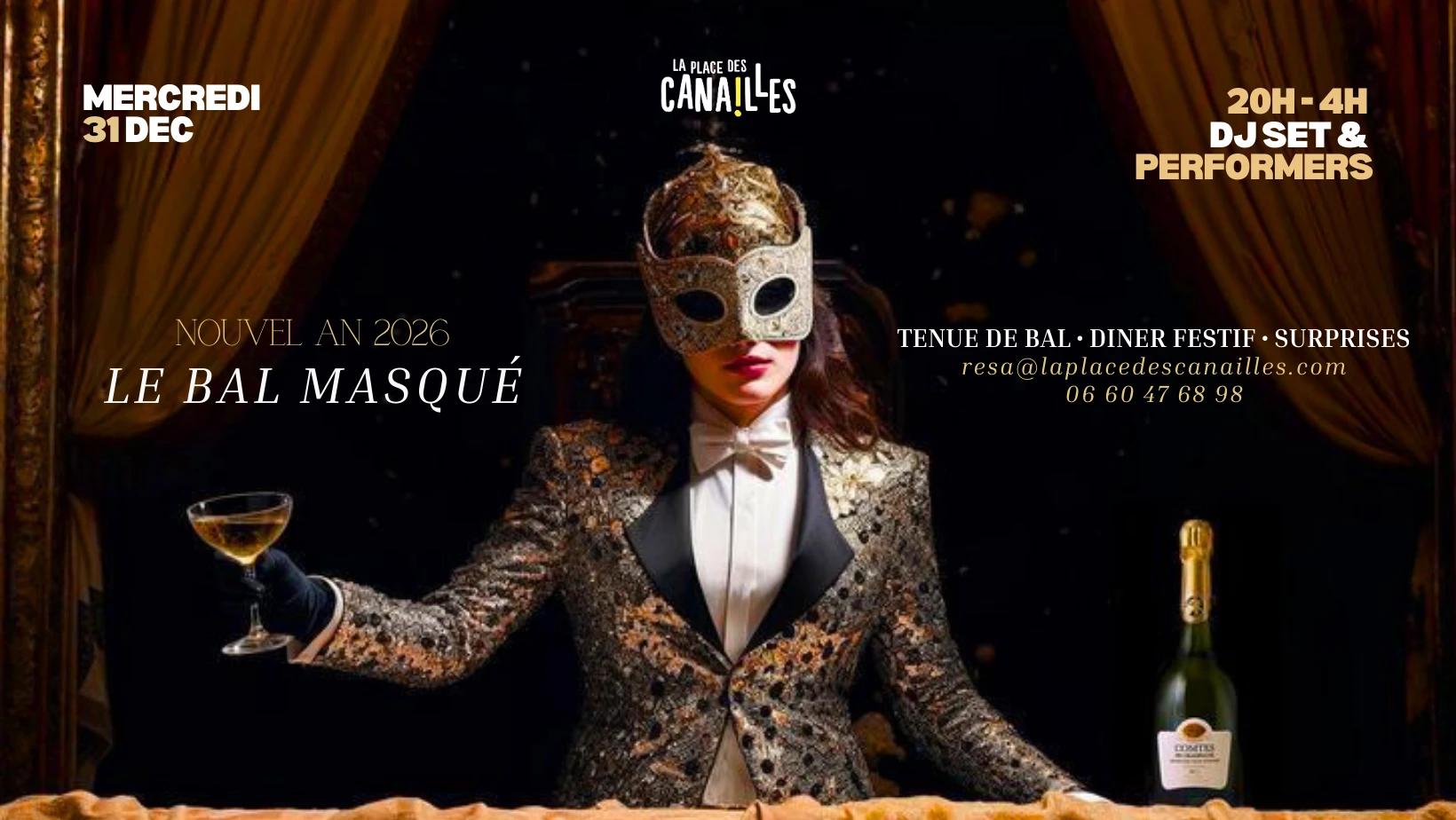 Nouvel An 2026 - Bal Masqué Des Canailles