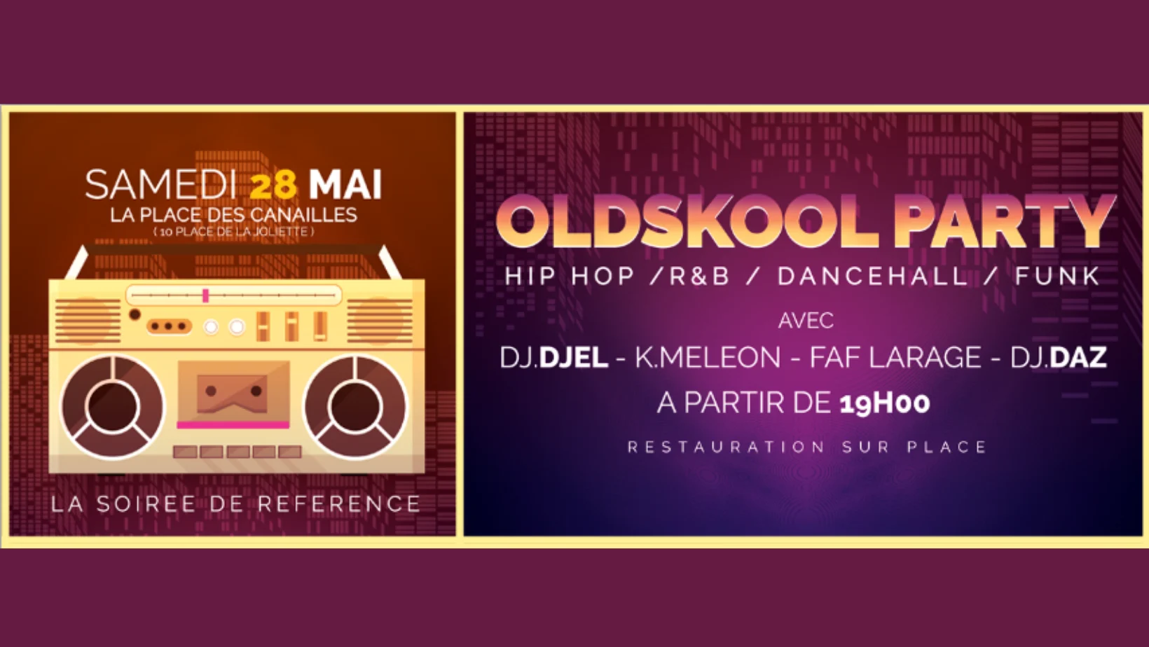 Oldskool Party - Samedi 28 Mai 