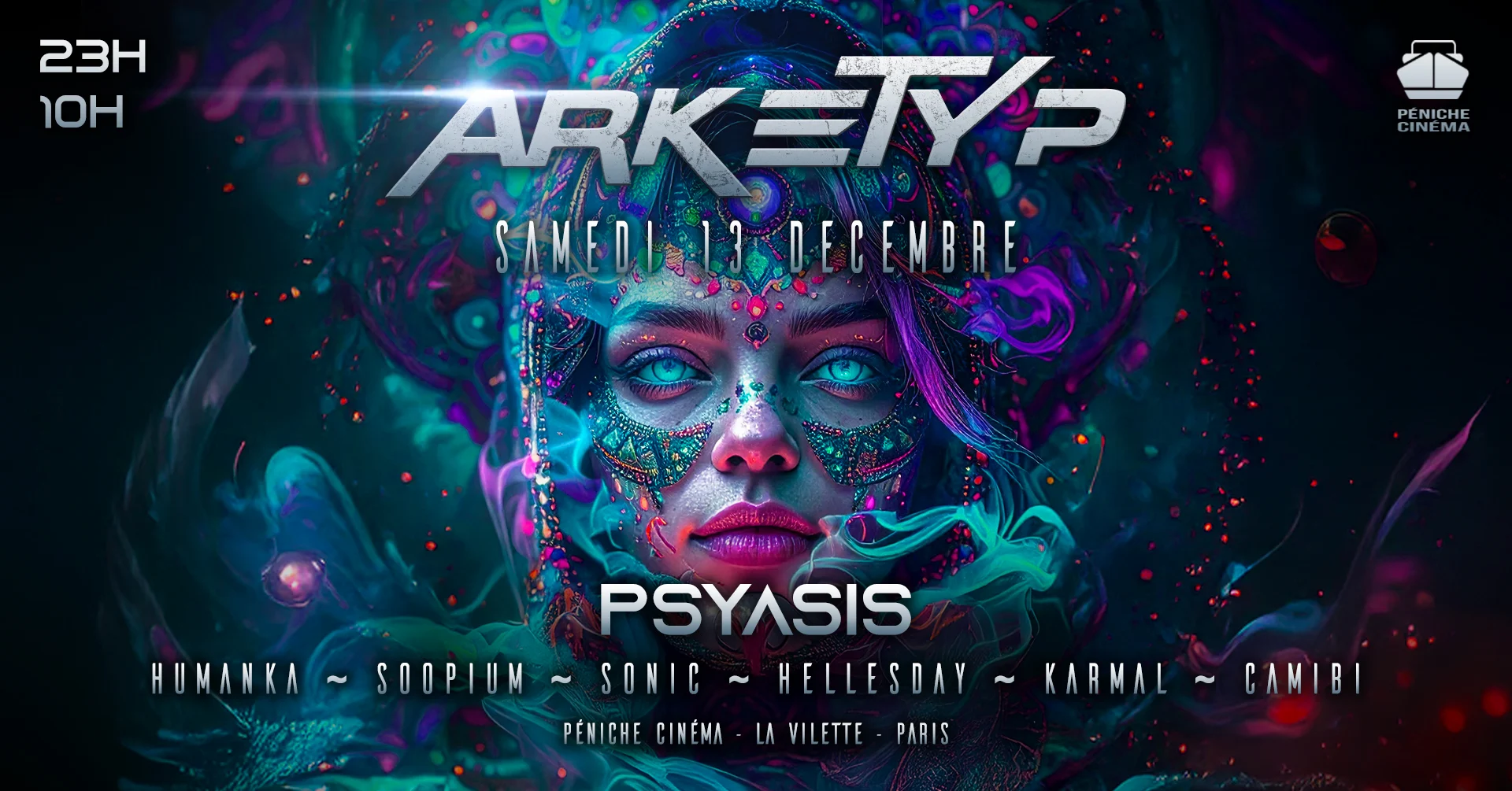 Arketyp X Péniche: Psyasis + After 10h