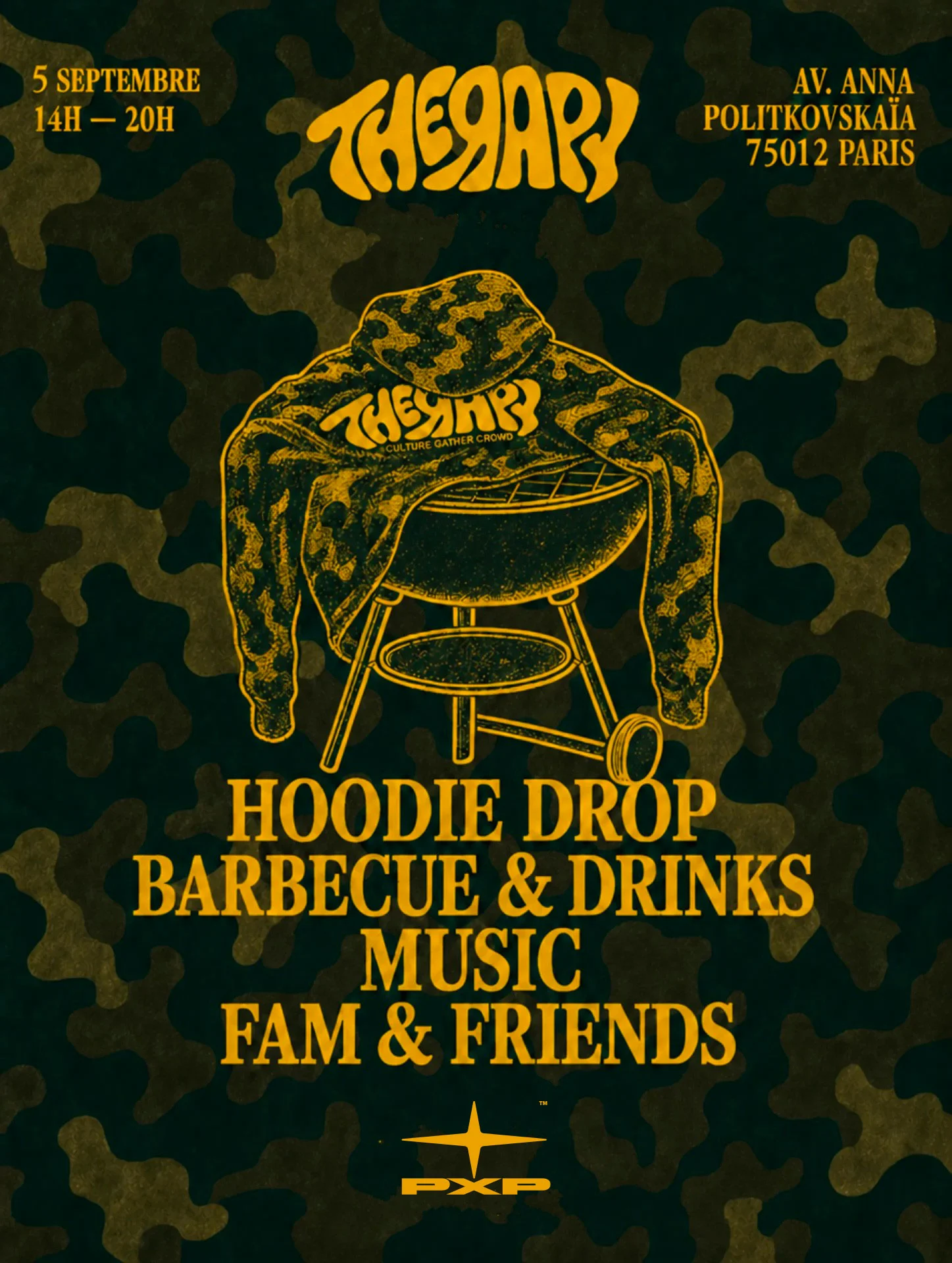 Therapy Fam - Barbecue & Merch - 05/09