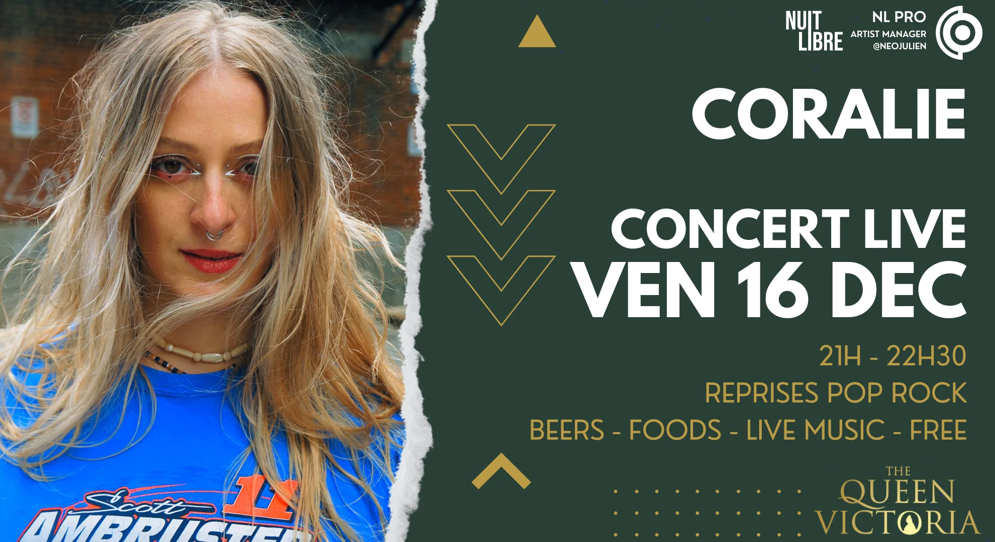 🎤 Concert Live : Coralie I Queen Victoria 🎤