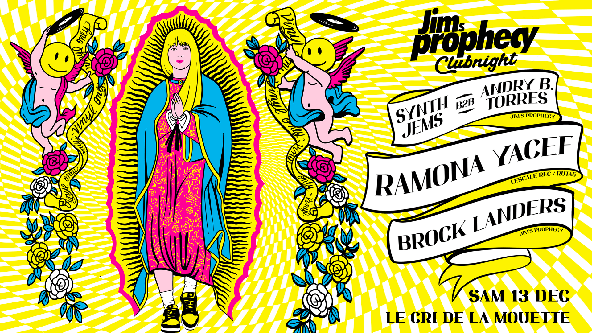 Jim's Prophecy Clubnight Invite Ramona Yacef - Vinyl Only !