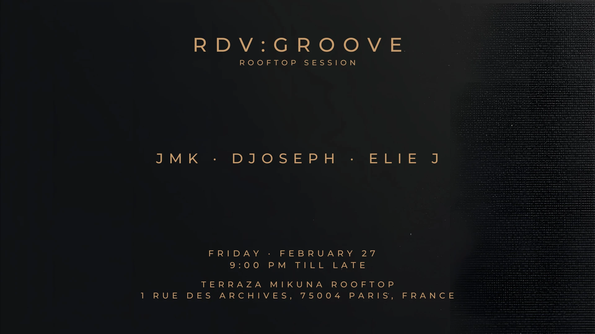 Rdv : Groove // Terraza Mikuna Rooftop