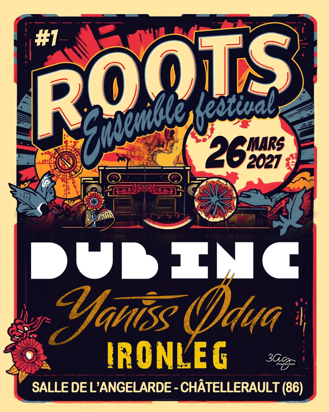 Dub Inc / Yaniss Odua / Ironleg : Roots Ensemble Festival