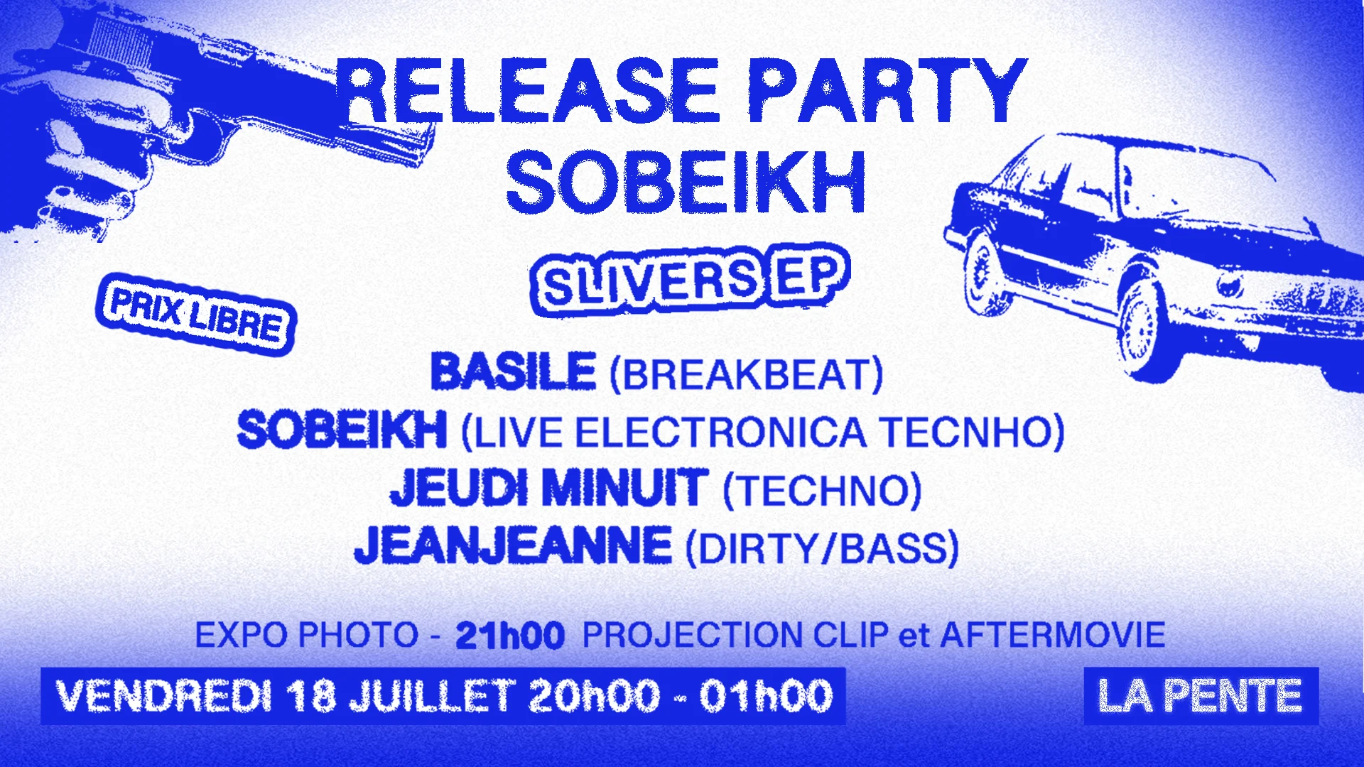 Release Party W/ Sobeikh, Jeudi Minuit, Jeanjeanne & Basile