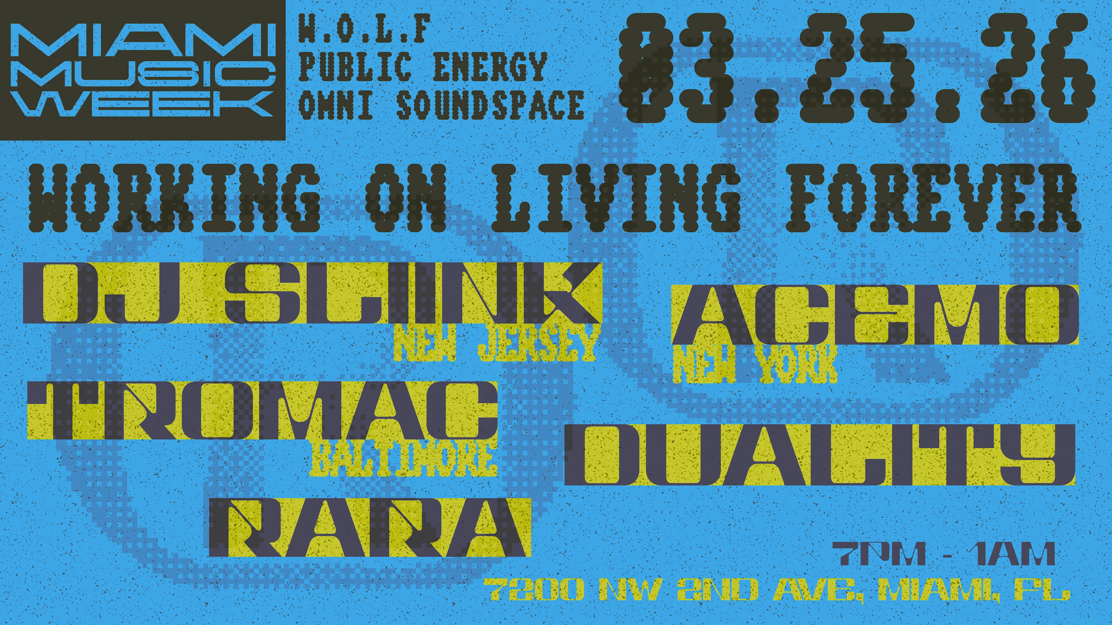 Working On Living Forever: Dj Sliink • Acemo • Tromac