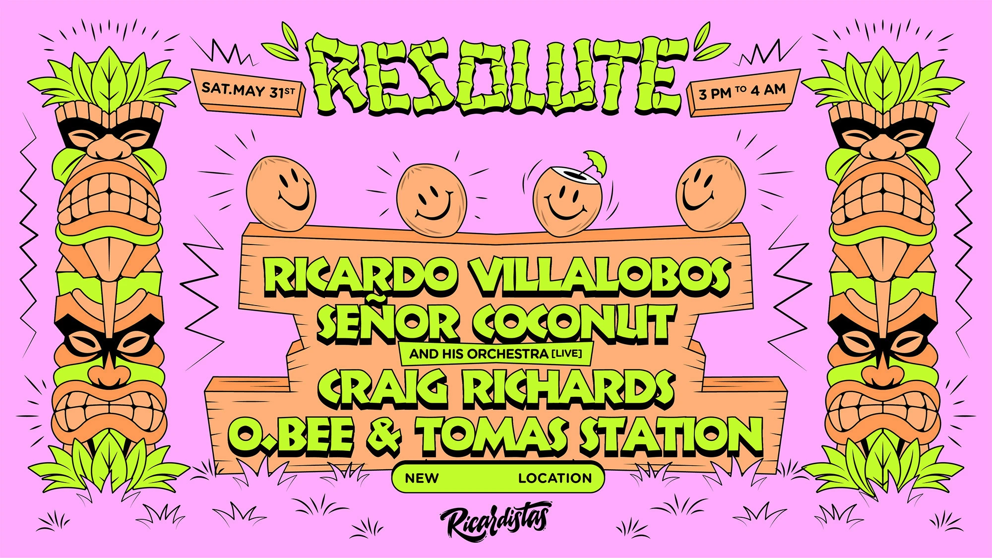 Resolute: Ricardo Villalobos, Señor Coconut, Craig Richards+