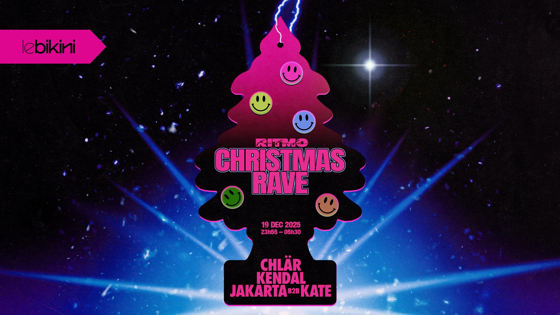 Christmas Rave X Ritmo Fatale: Chlär + Kendal + Kate Jakarta