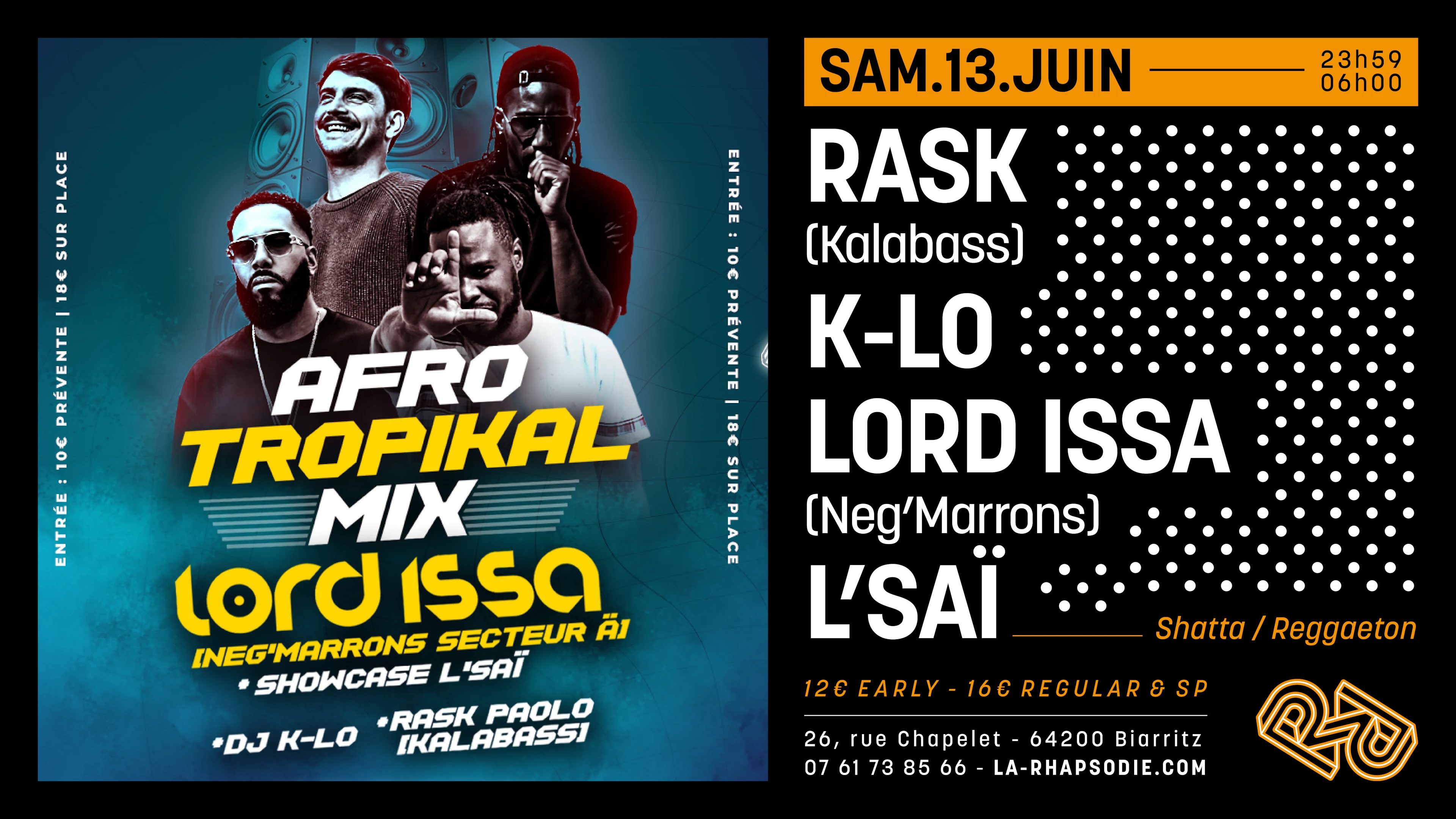 Afro Tropikal MIX : Lord Issa • L'saï • Rask • Dj K-Lo