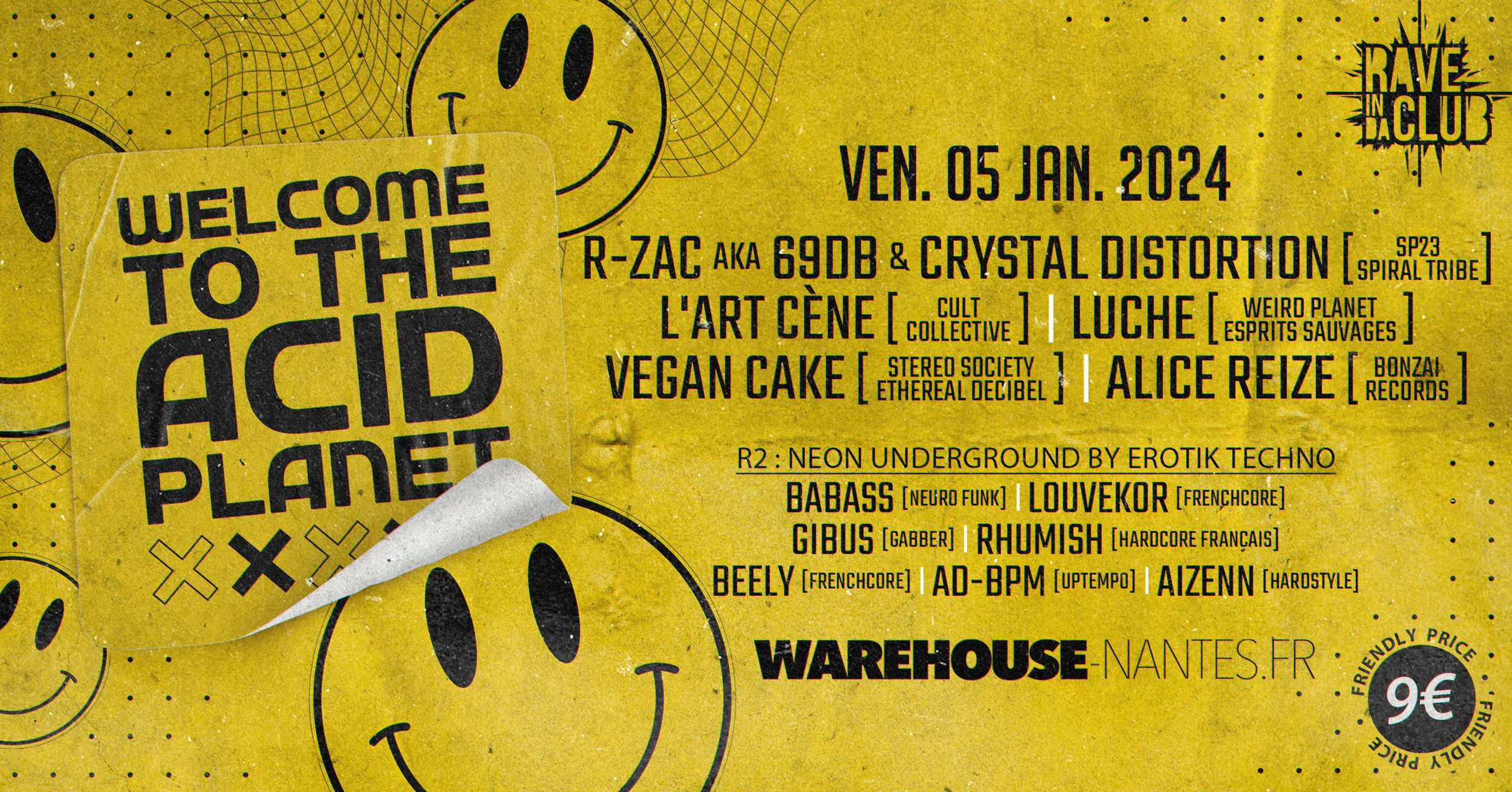 Welcome To The Acid Planet - Warehouse Nantes