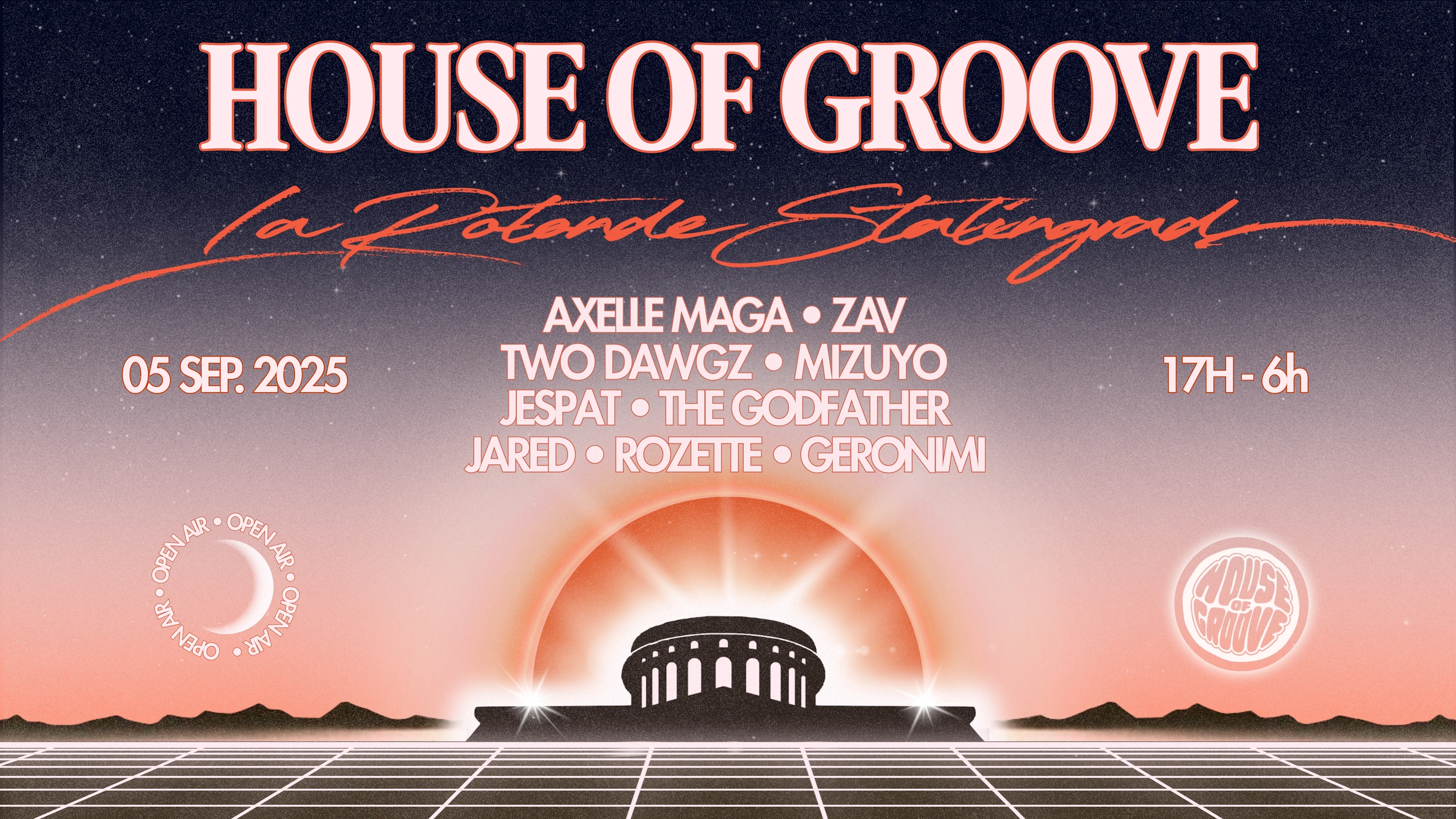 Places Dispo A L'entree - House Of Groove · Club Xxl