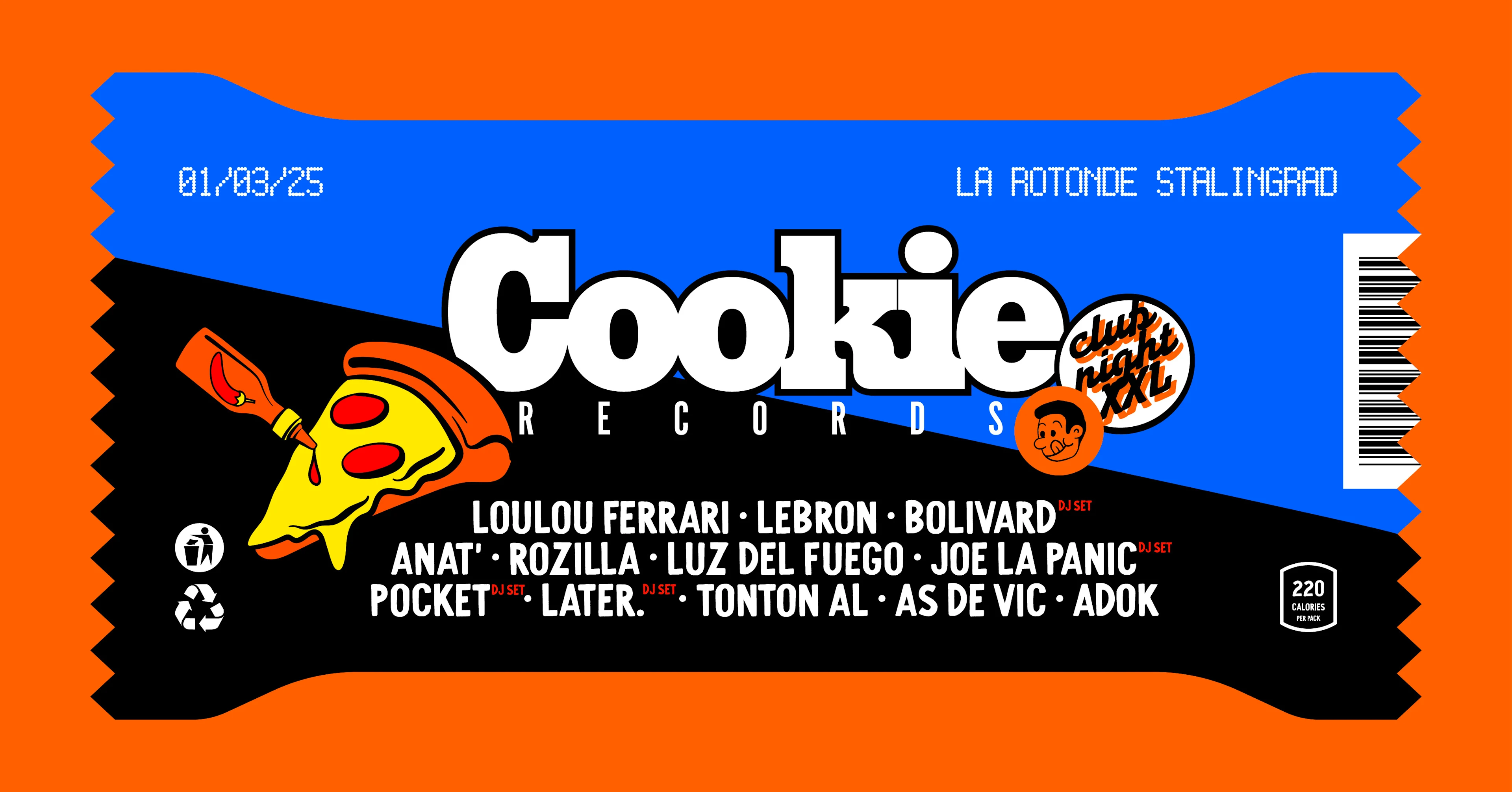 [Places Dispo À L’Entrée] Cookie & Friends All Night Long