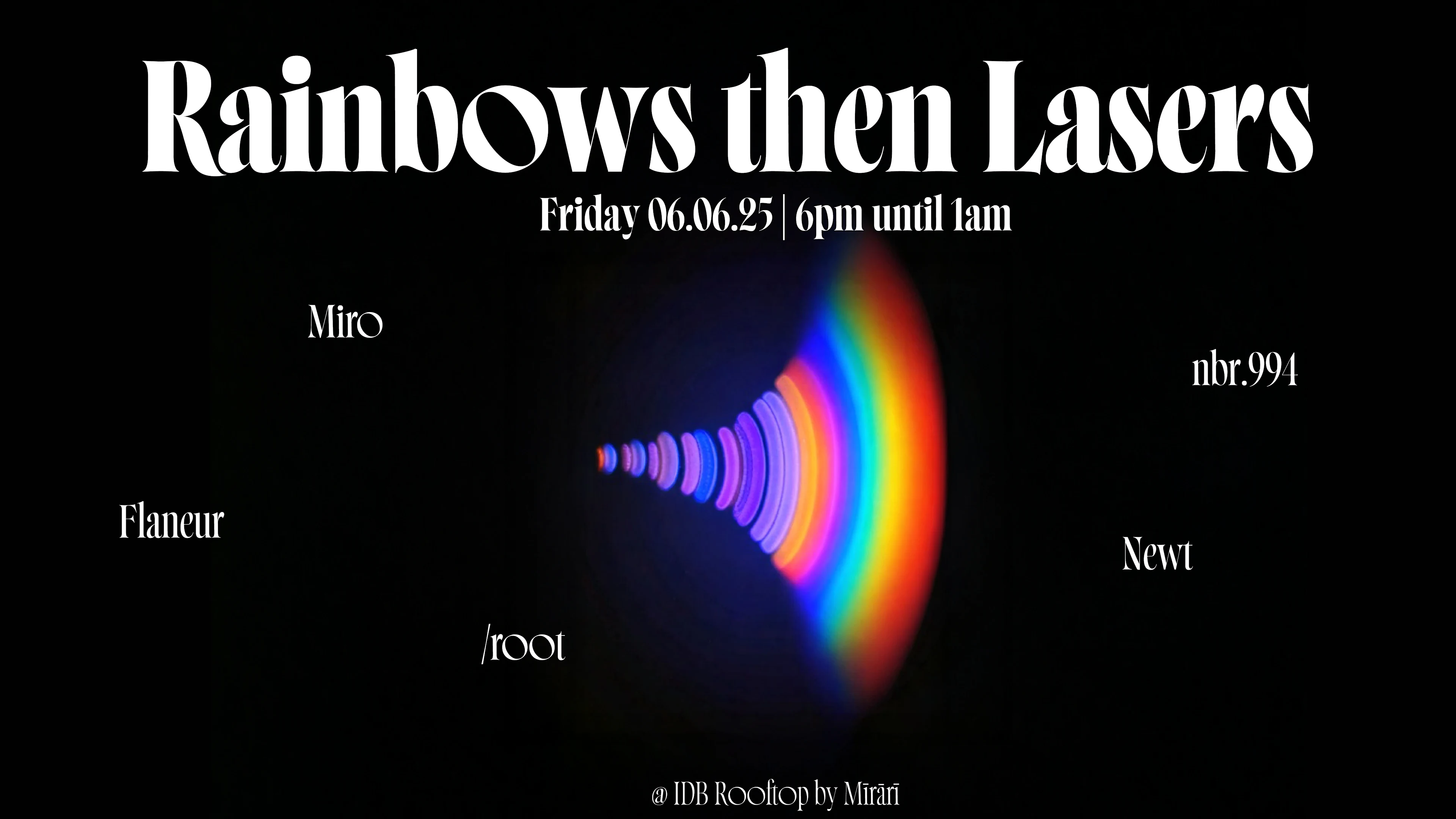 Rainbows Then Lasers: Miro,  Nbr.994 And /Root & /Newt