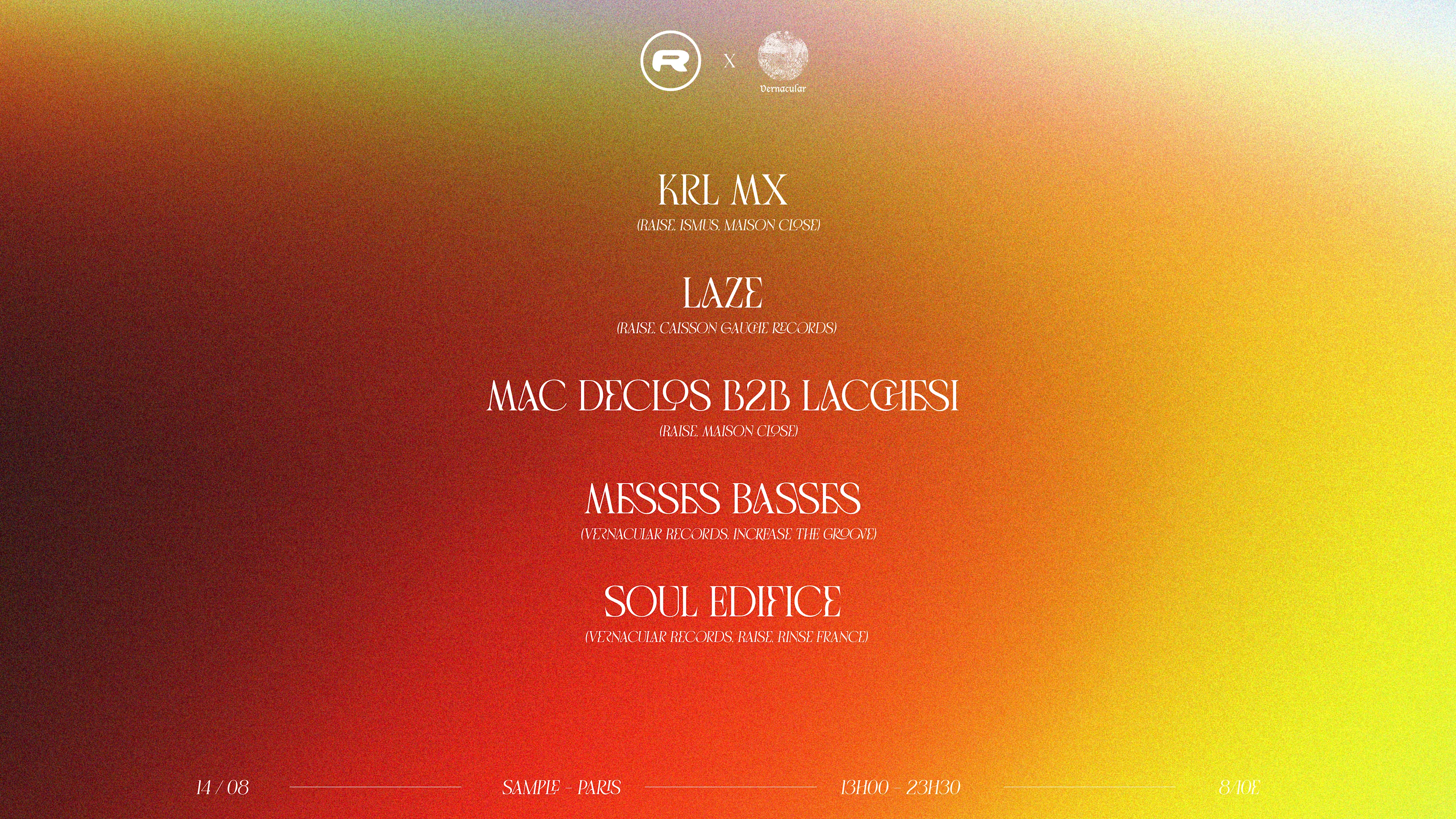 Raise X Vernacular 