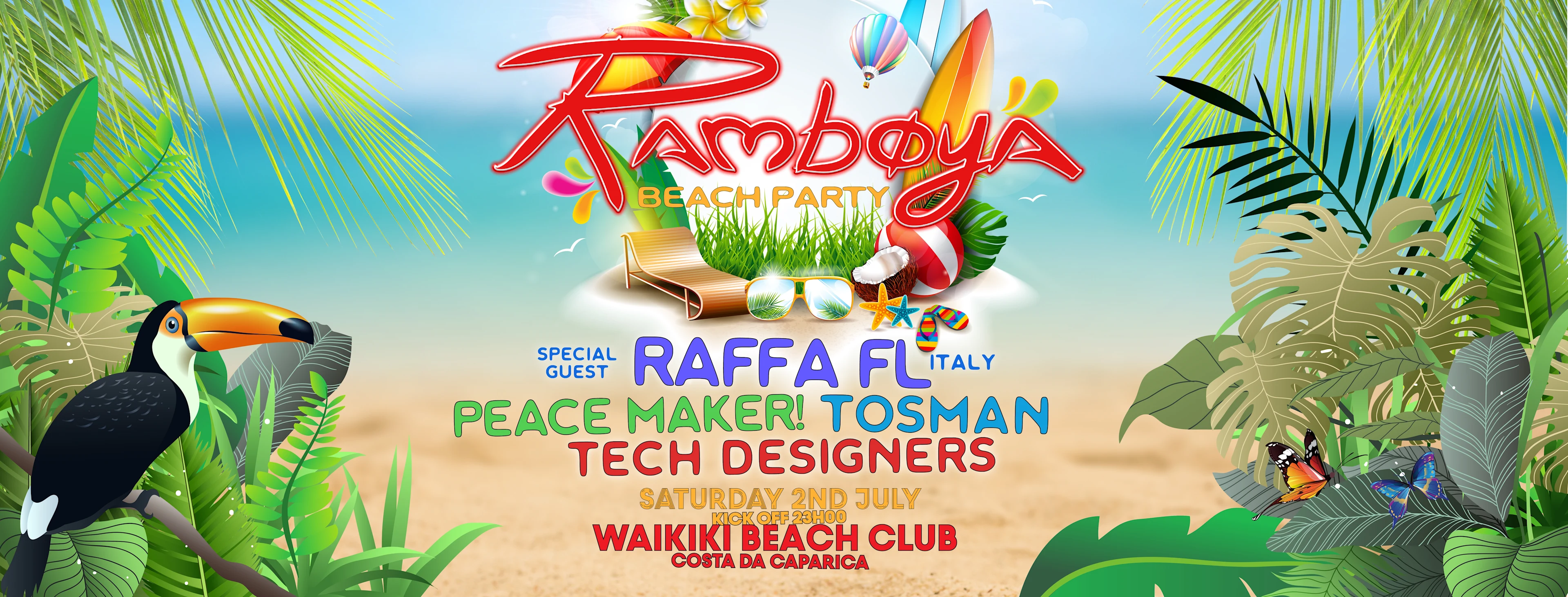 Ramboya Beach Party W/ Raffa Fl [Italy] At Caparica