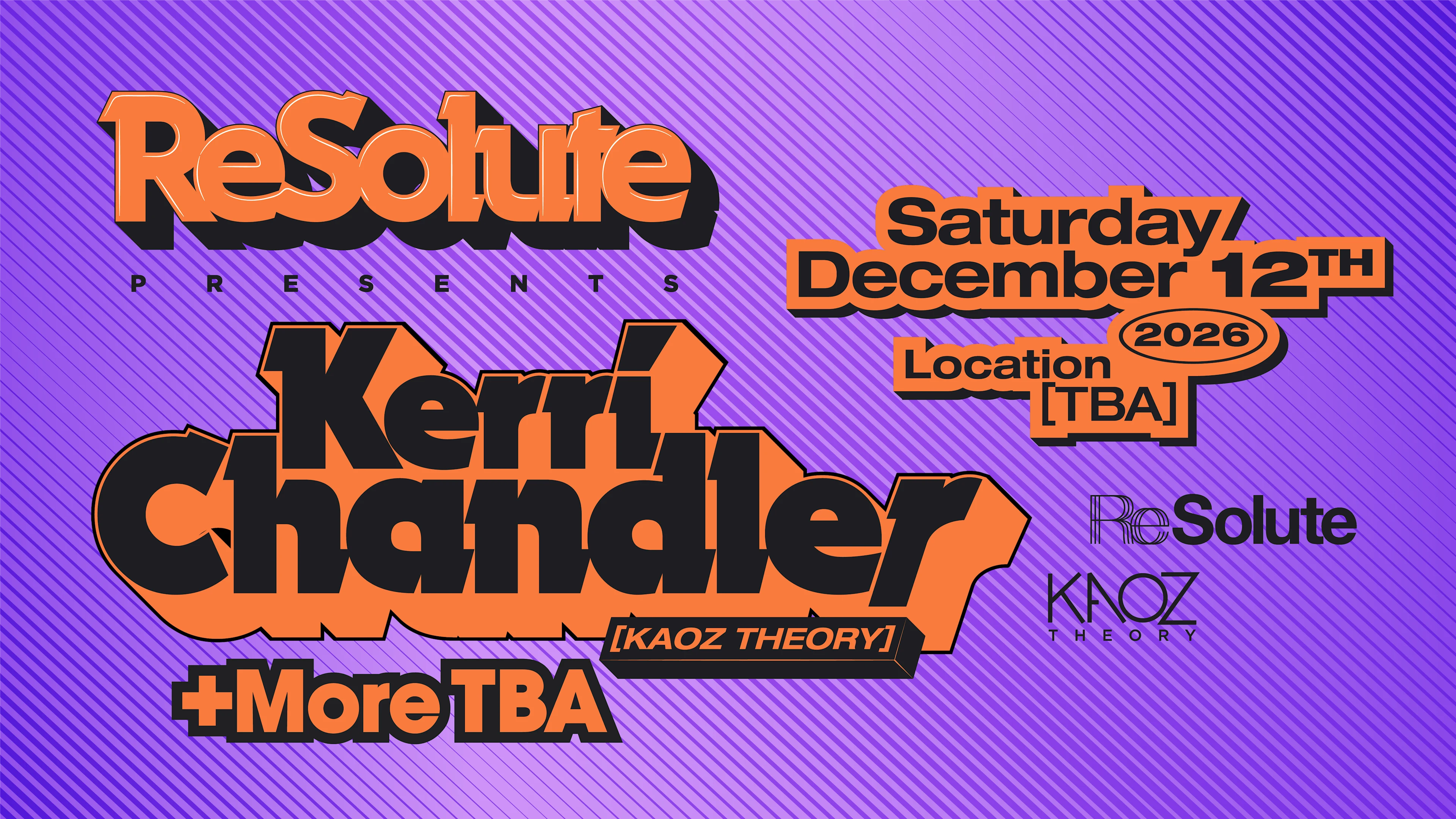 Resolute Presents: Kerri Chandler