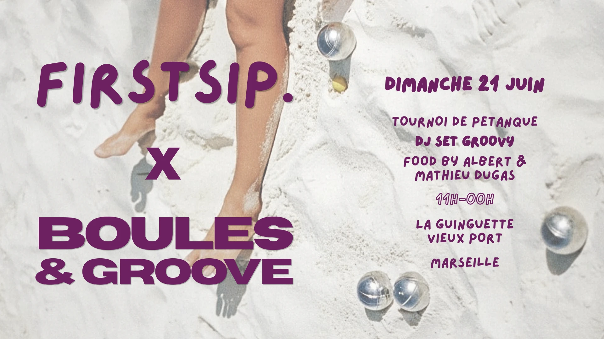 Boules & Groove X Firstsip.