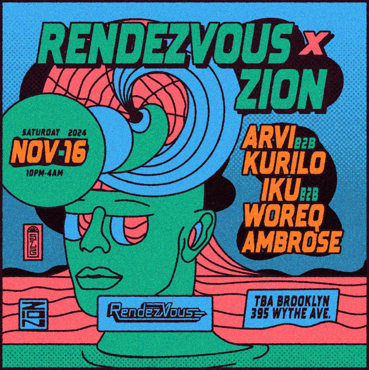 Rendezvous X Zion: Arvi B2b Kurilo, Iku B2b Woreq, Ambrose