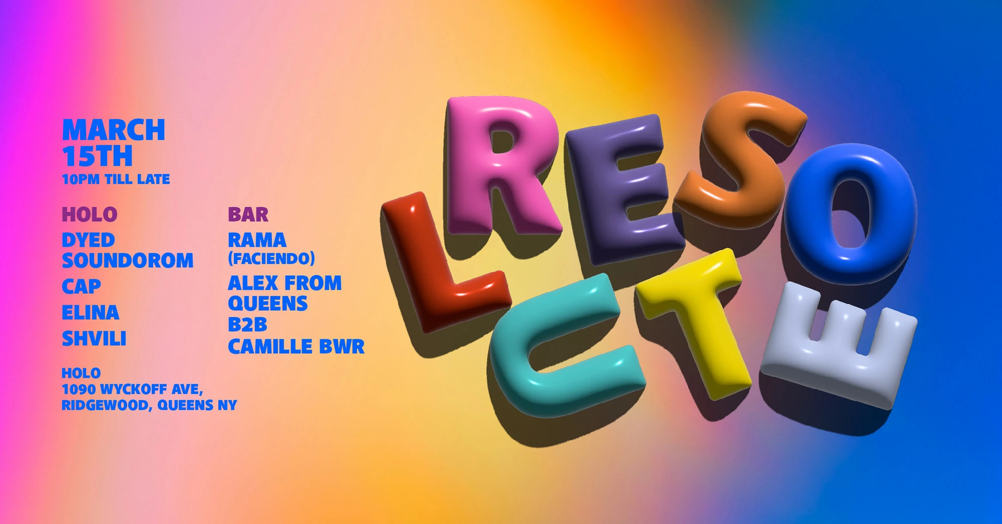Resolute With Dyed Soundorom, Cap, E.Lina, Shvili + More