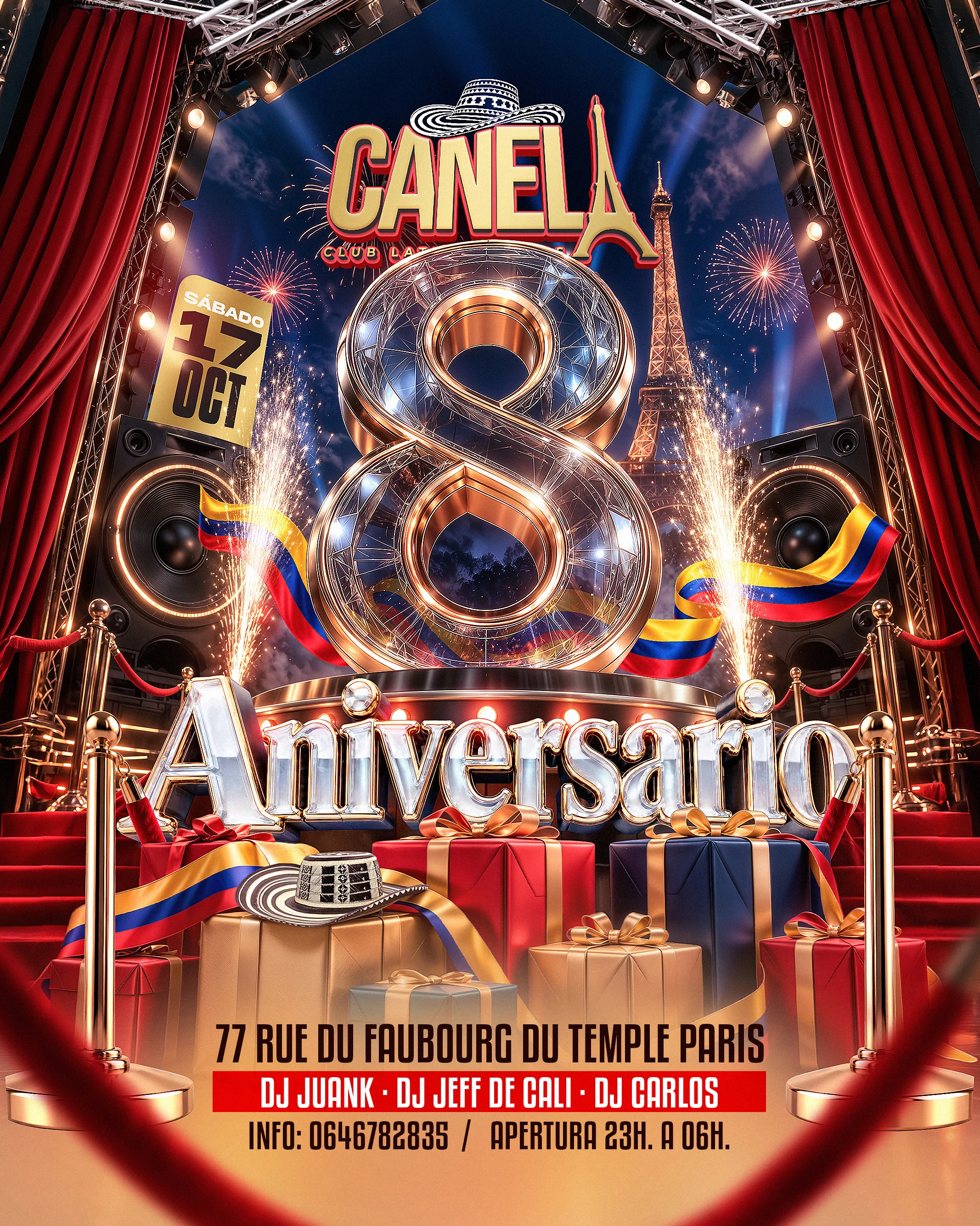 Canela 8 Anniversaire / Soirée Latino / Fiesta Latina