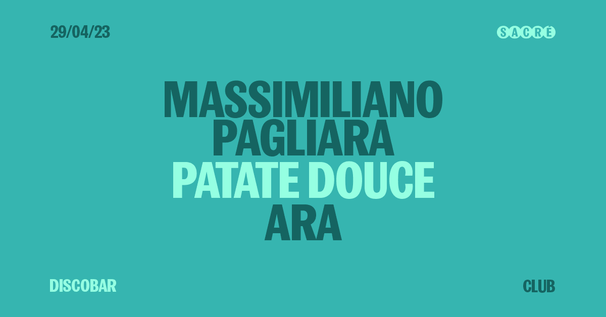 Massimiliano Pagliara, Ara, Patate Douce