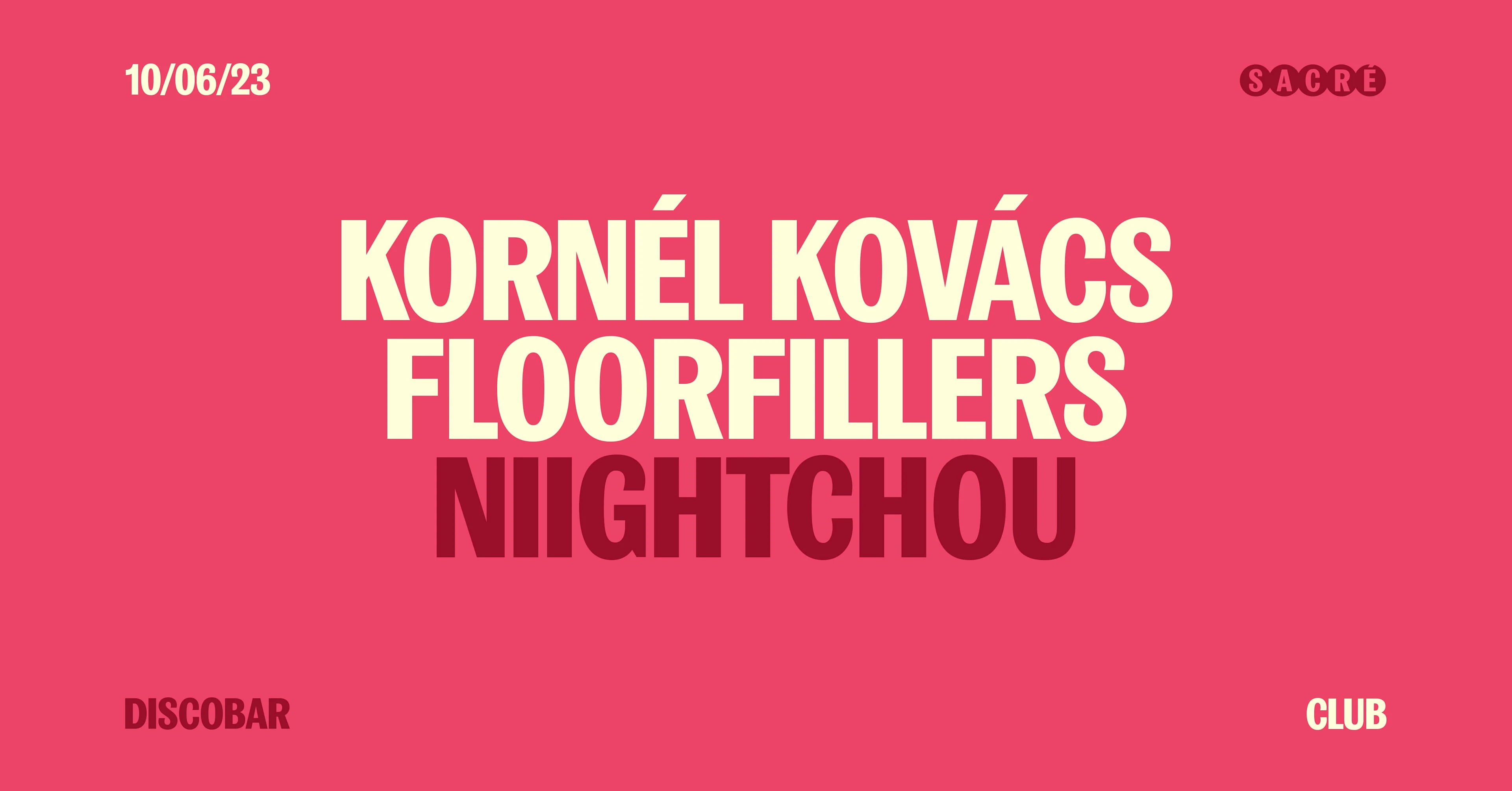 Kornel Kovacs, Floorfillers, Nightchou