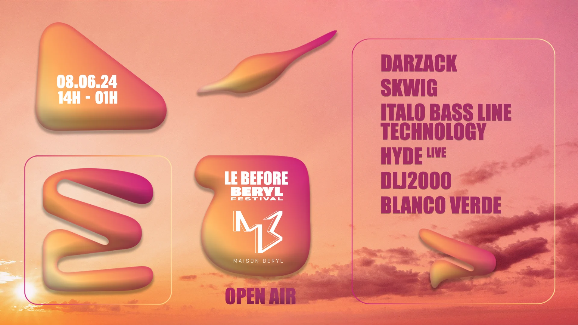 Béryl Festival X Eden : Le Before