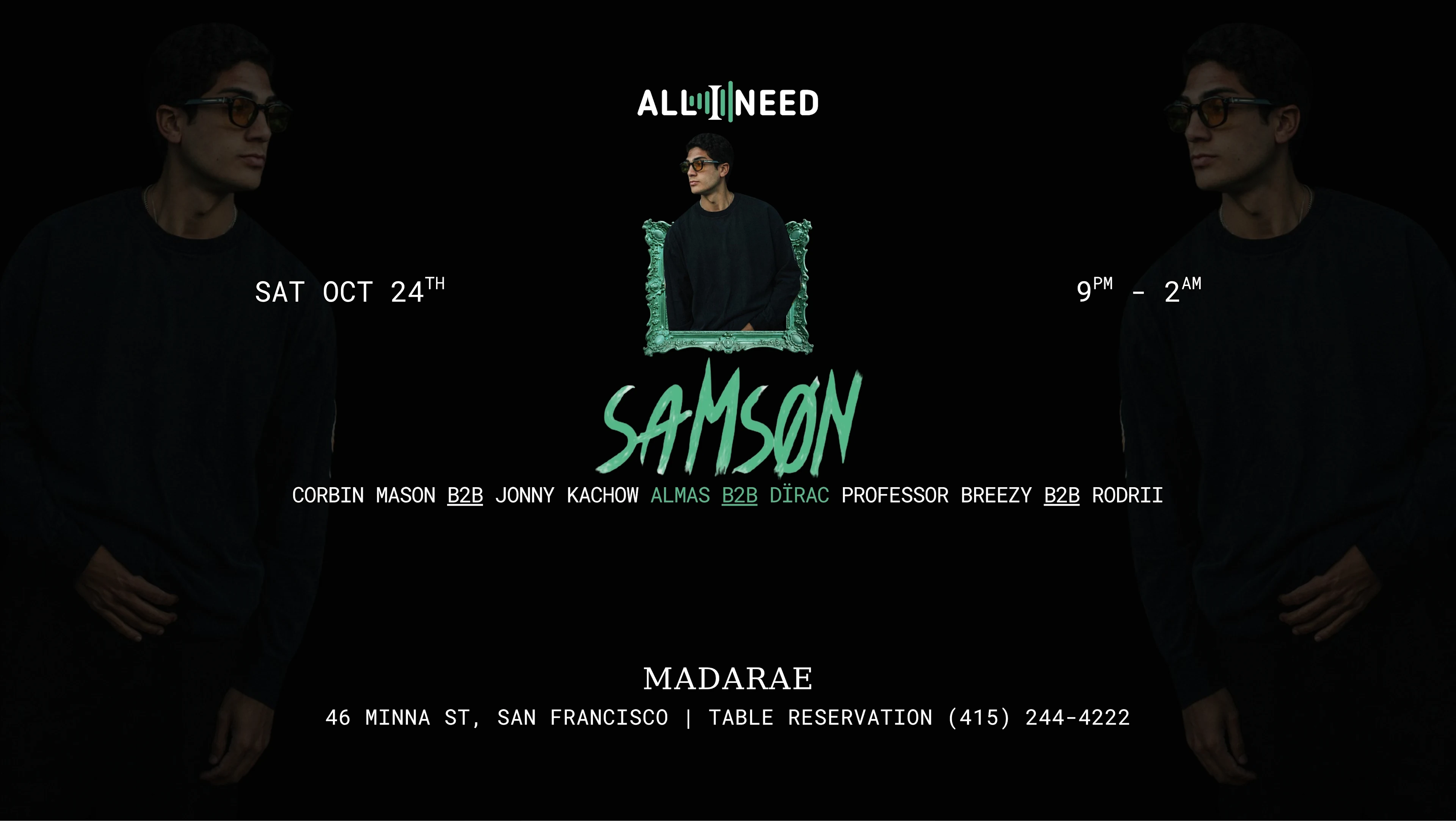Samson (Tech & Afro House) At Madarae Nightclub
