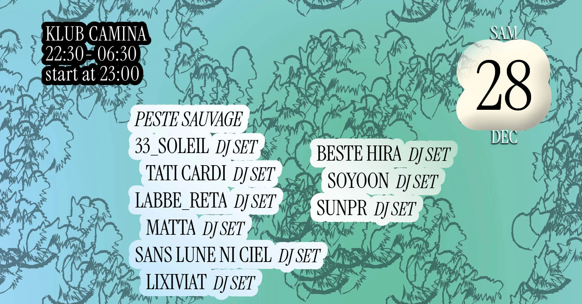 Klub Camina [Beste Hira, Soyoon, Sunpr, Peste Sauvage]