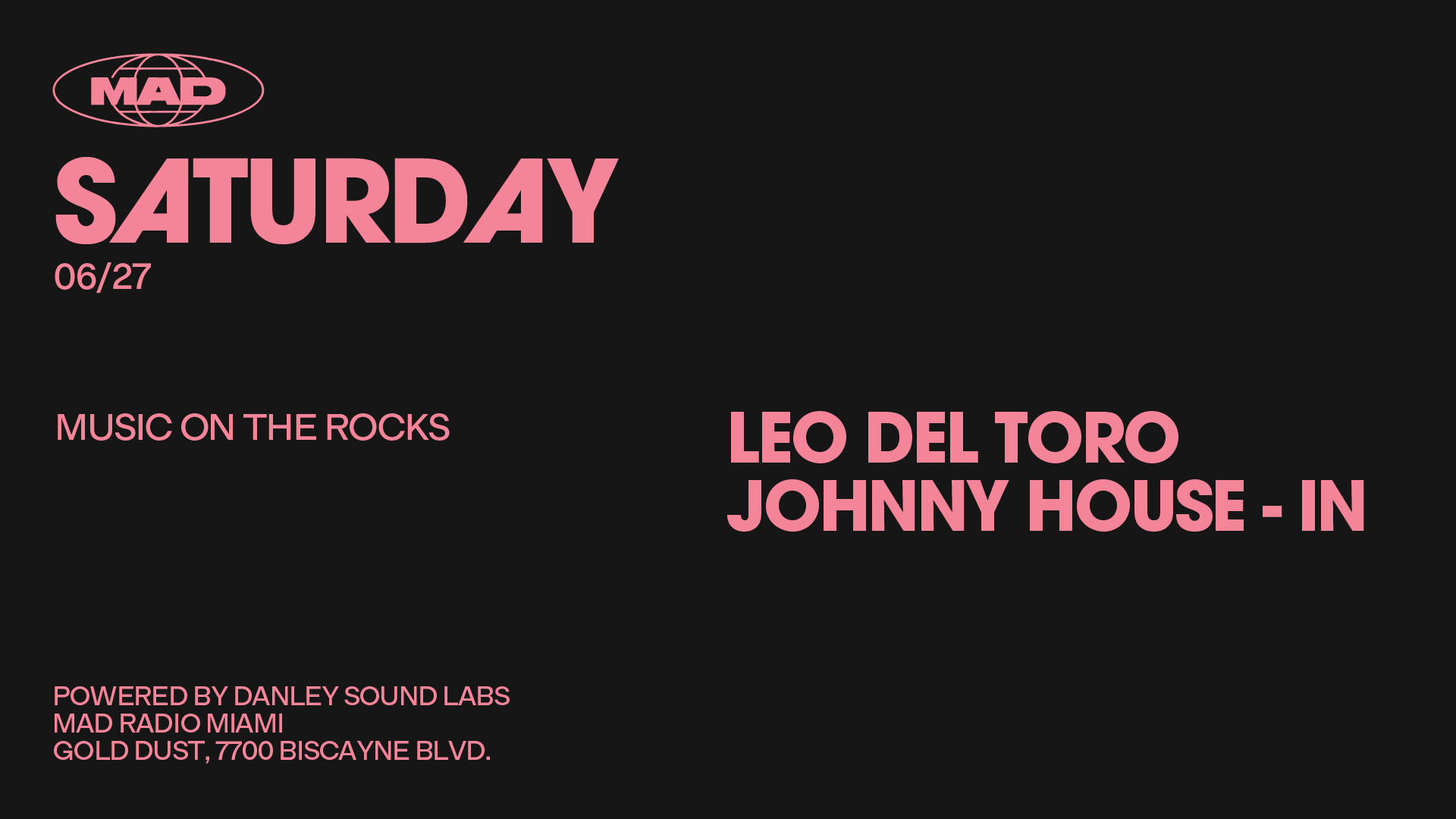 Music On The Rocks: Leo Del Toro / Johnny House - In