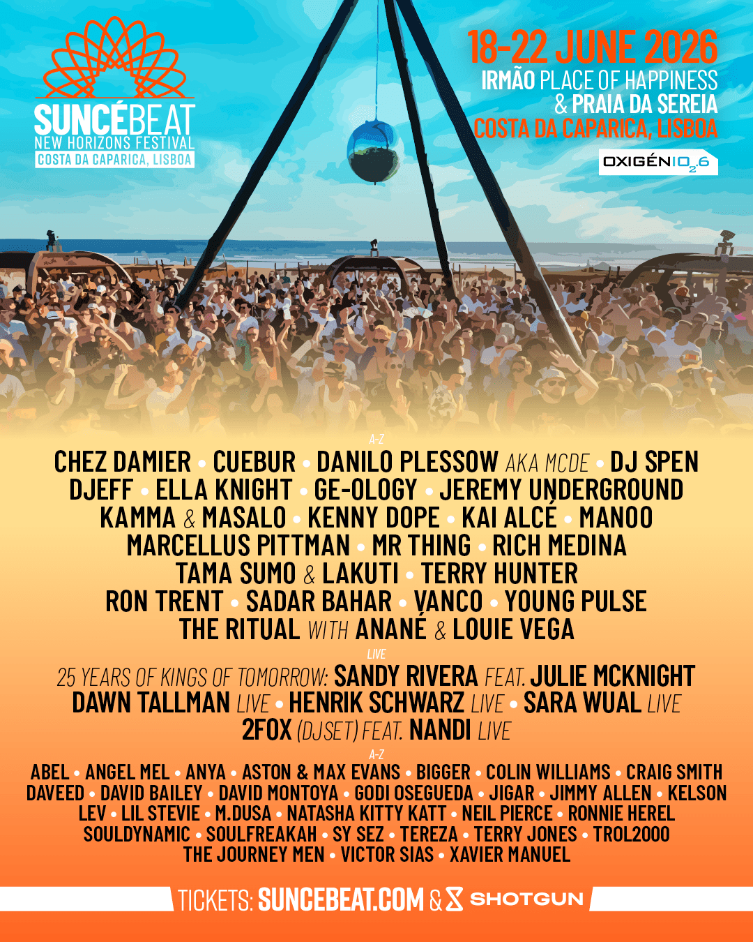 Suncébeat New Horizons Lisbon 18 - 22 June 2026