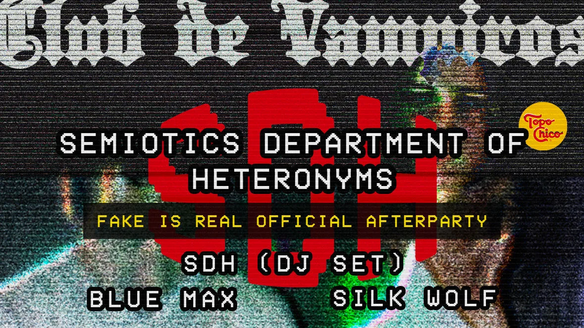 CDV Presents: Sdh Fake Is Real Official Afterparty
