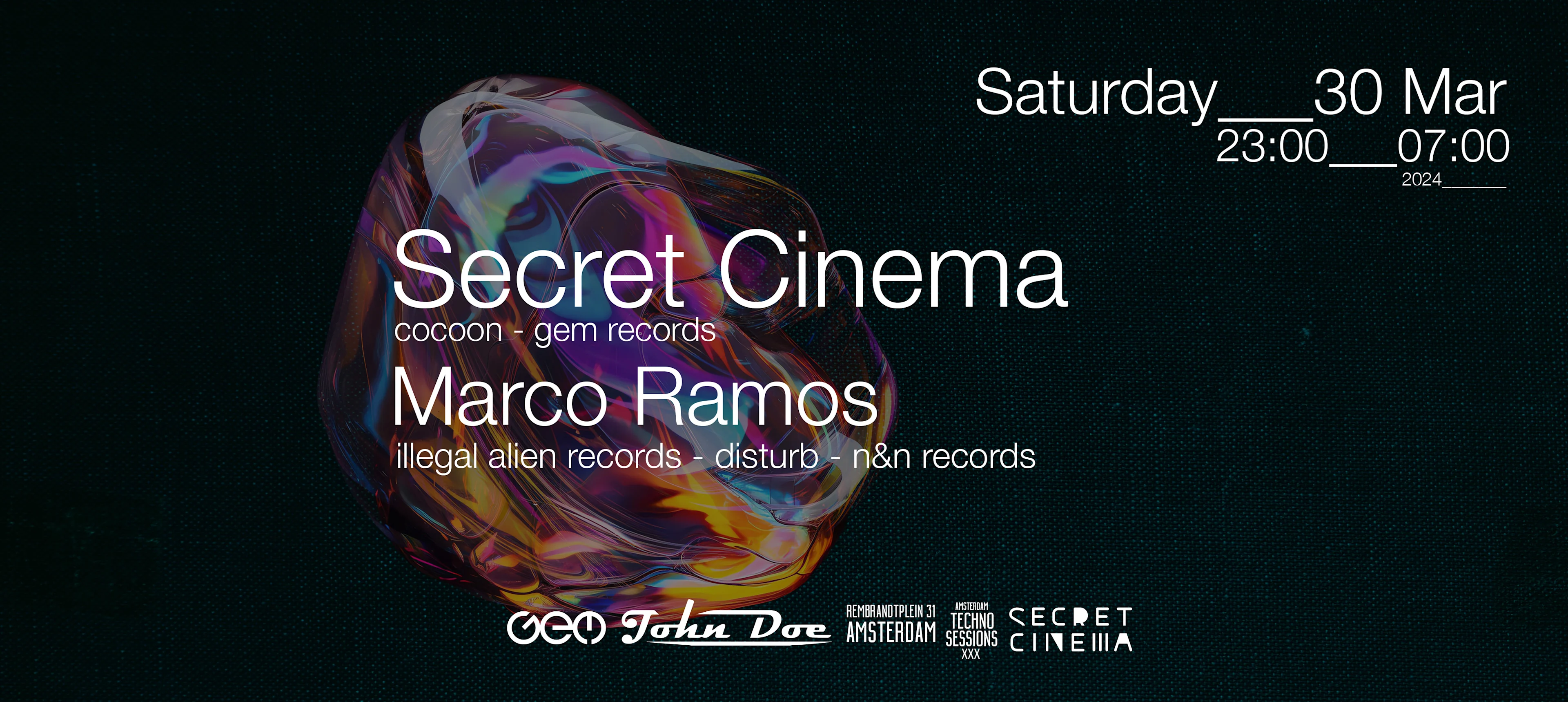 Amsterdam Techno Sessions W/ Secret Cinema (Gem Records)
