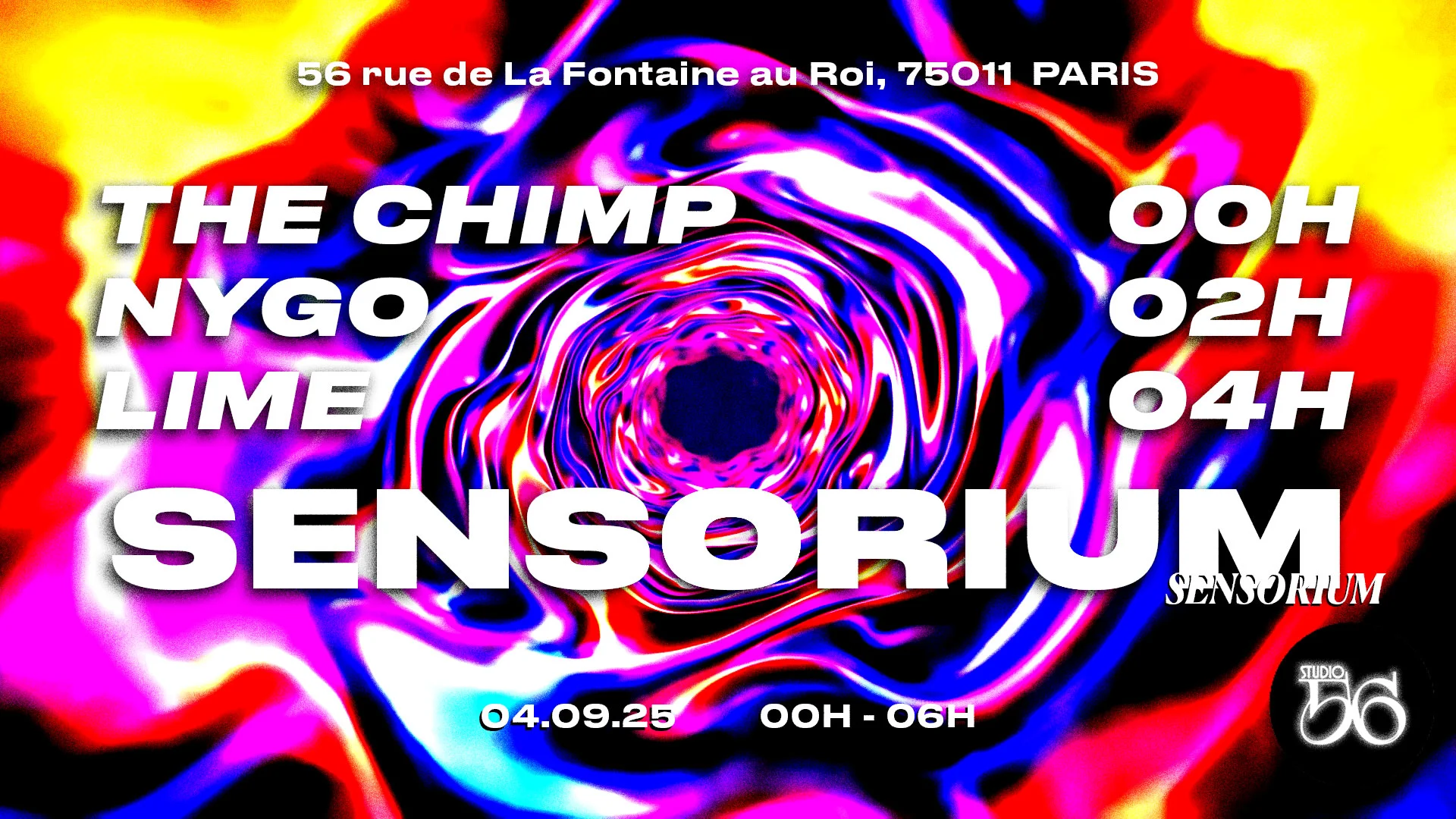 Sensorium W/ The Chimp , Nygo , Lime