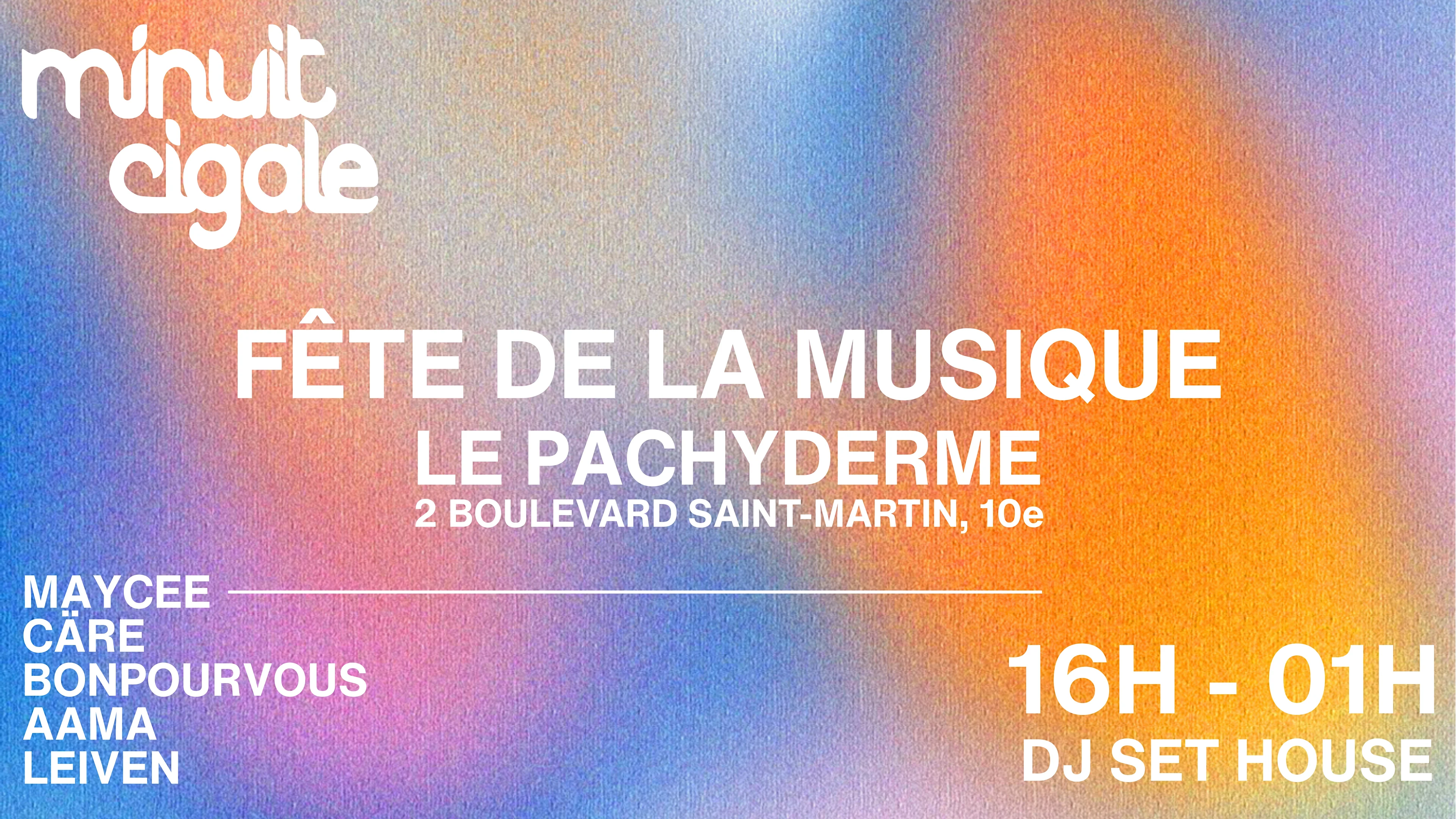 Open Air House - Fête De La Musique 2026 - Paris 10