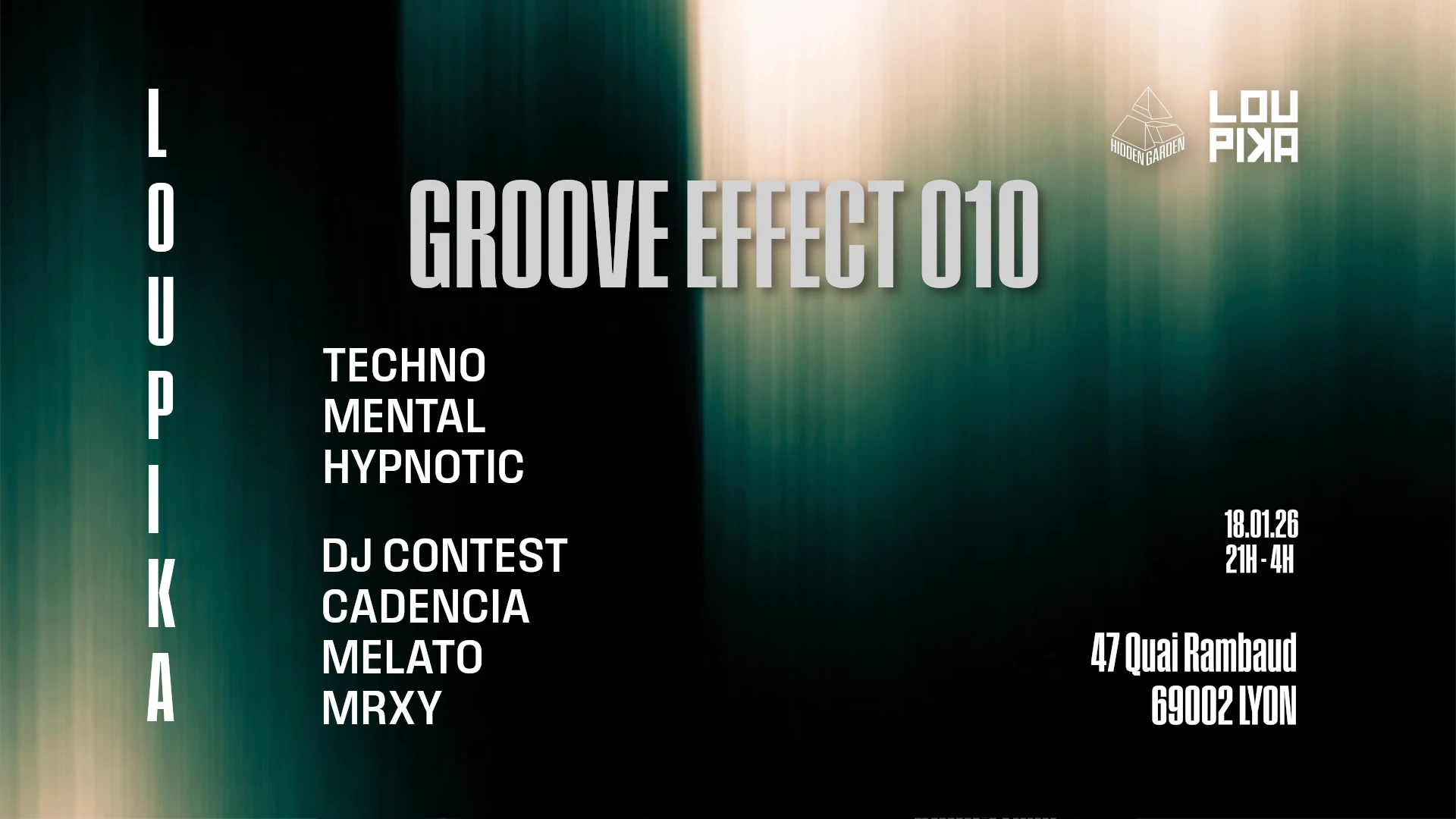Hidden Garden - Groove Effect #010 W/ Cadencia, Melato, Mrxy