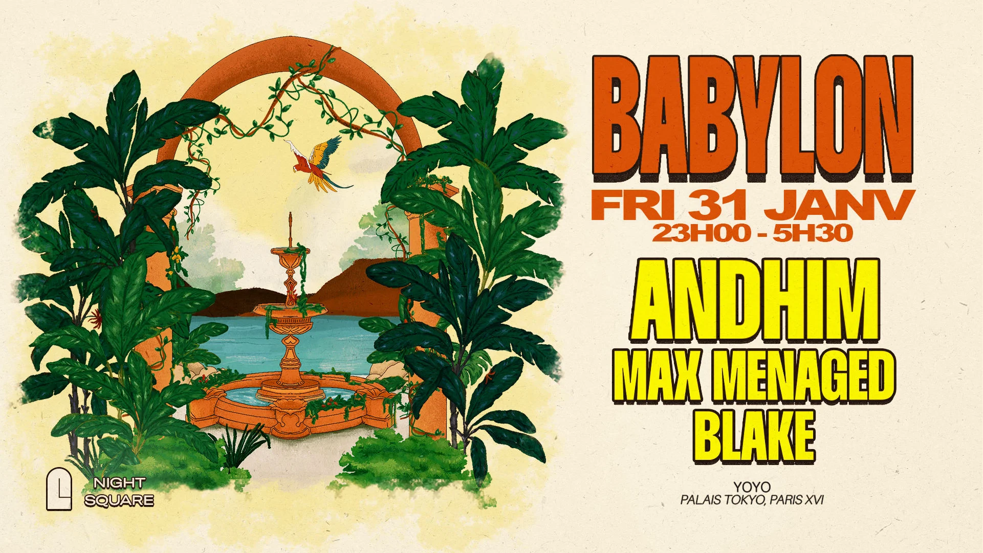 Babylon @Yoyo - Andhim & Max Menaged & Blake - 31.01