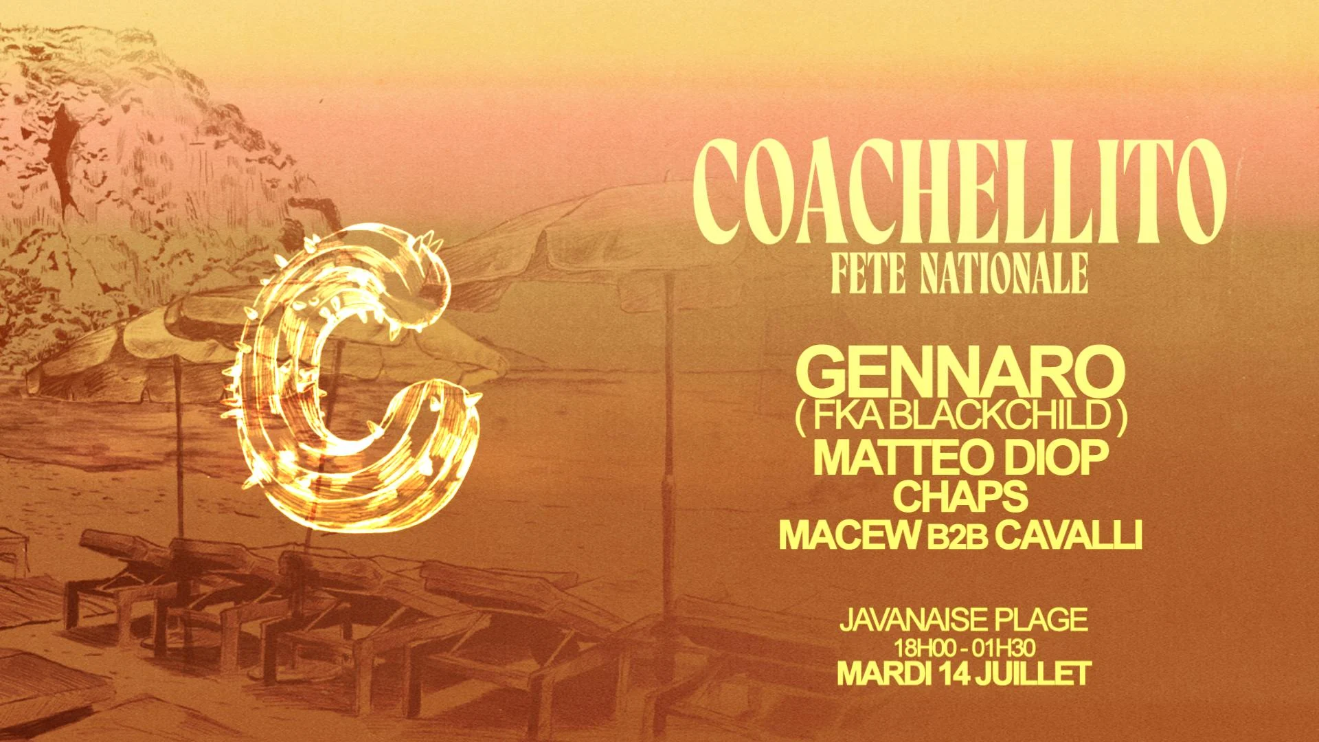 Coachellito & La Javanaise Plage - Fête Nationale