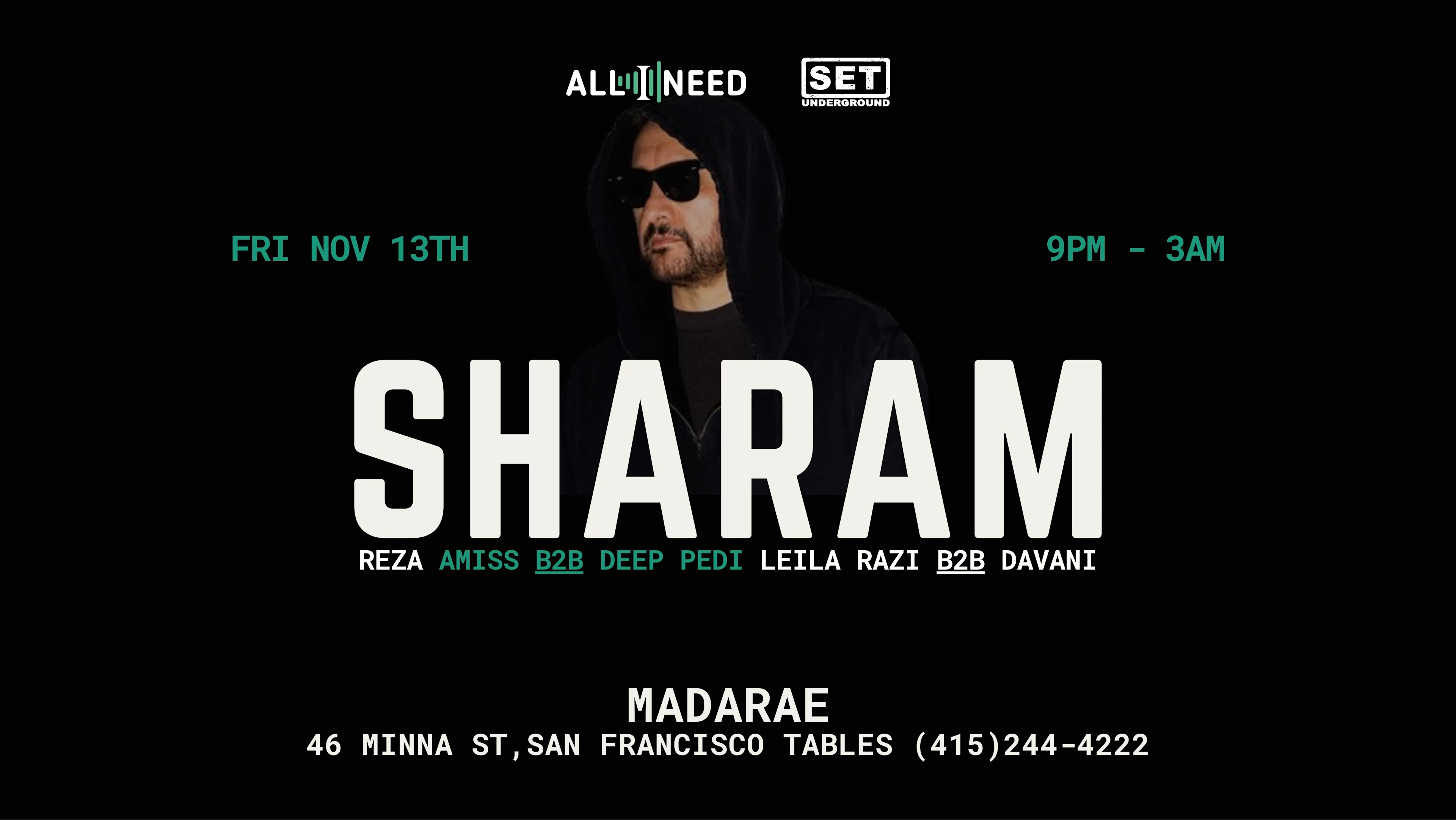 Sharam (Deep Dish) At Madarae