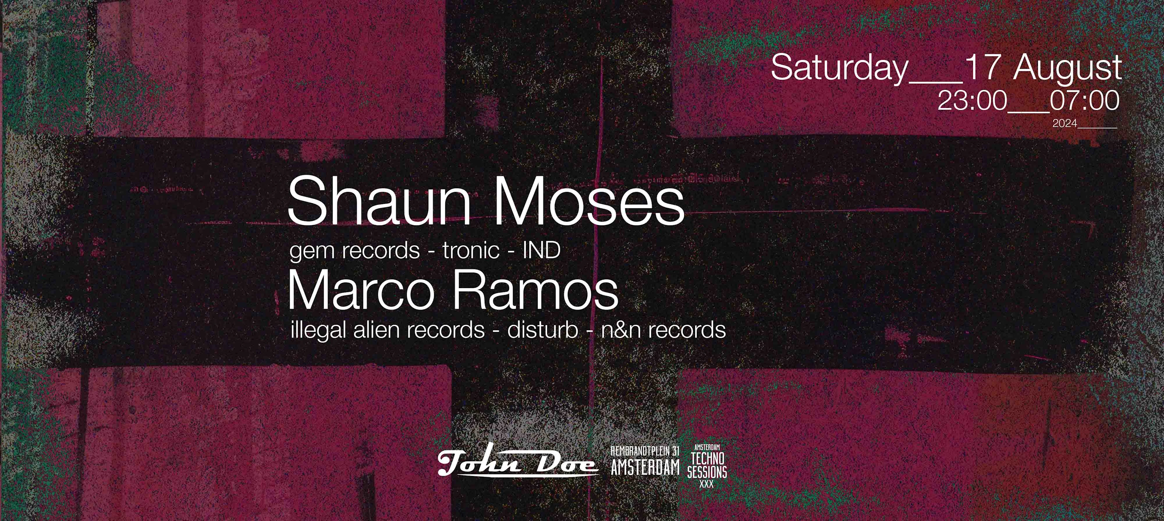 Amsterdam Techno Sessions W/ Shaun Moses (Gem Records) India