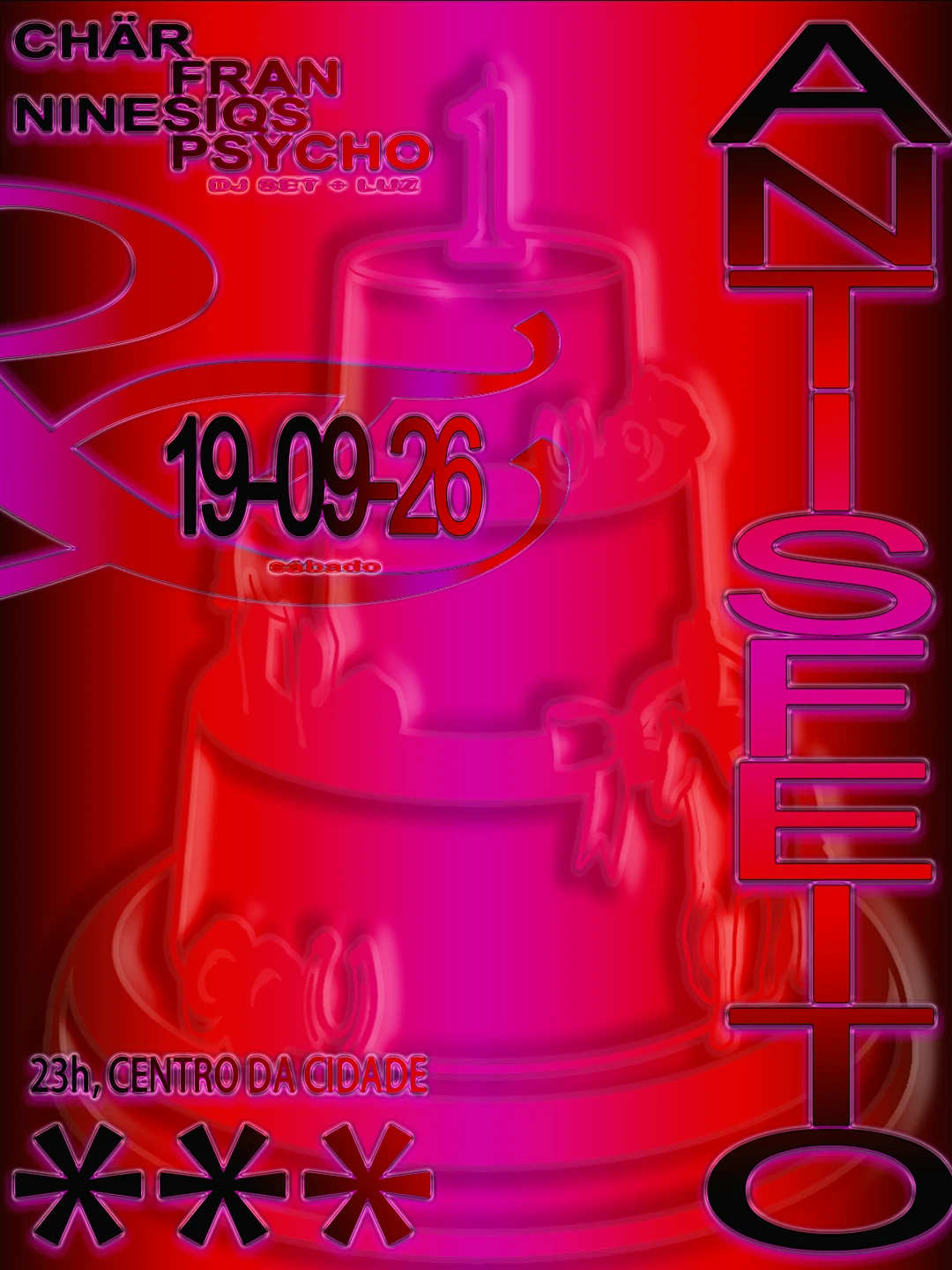 Antisfeito ☆ Anivesário De 1 Ano