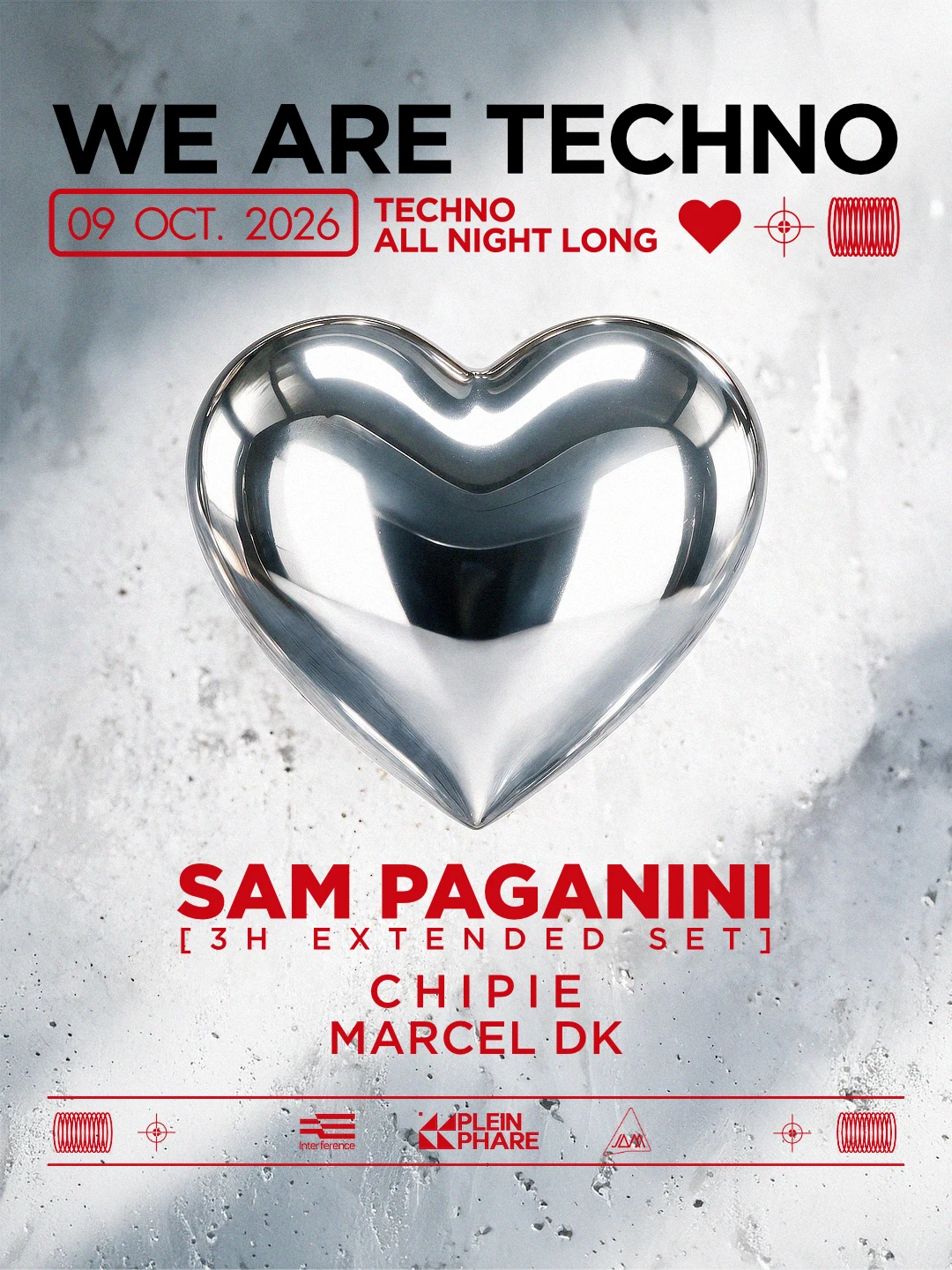 We Are Techno Xxl Inv. Sam Paganini (3h), Chipie & Marcel Dk