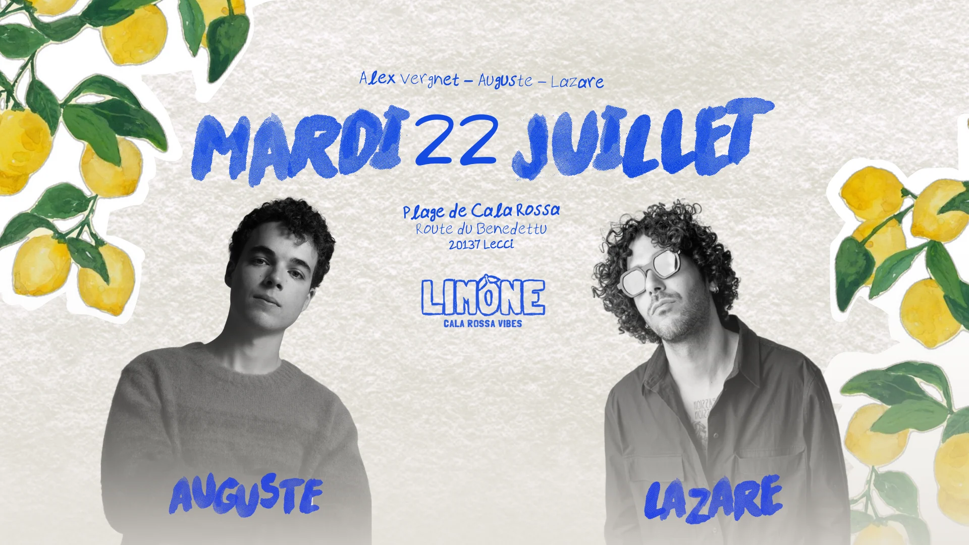 Limone - 22 Juillet - Lazare ; Auguste