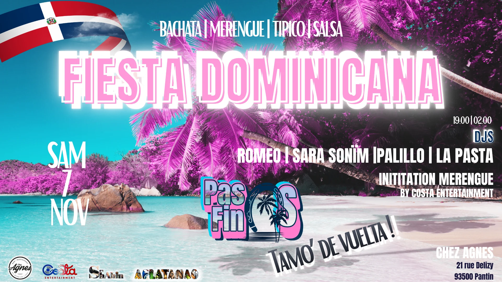 🔥 Fiesta Dominicana 🇩🇴  - Pasos Finos Chez Agnès !!!
